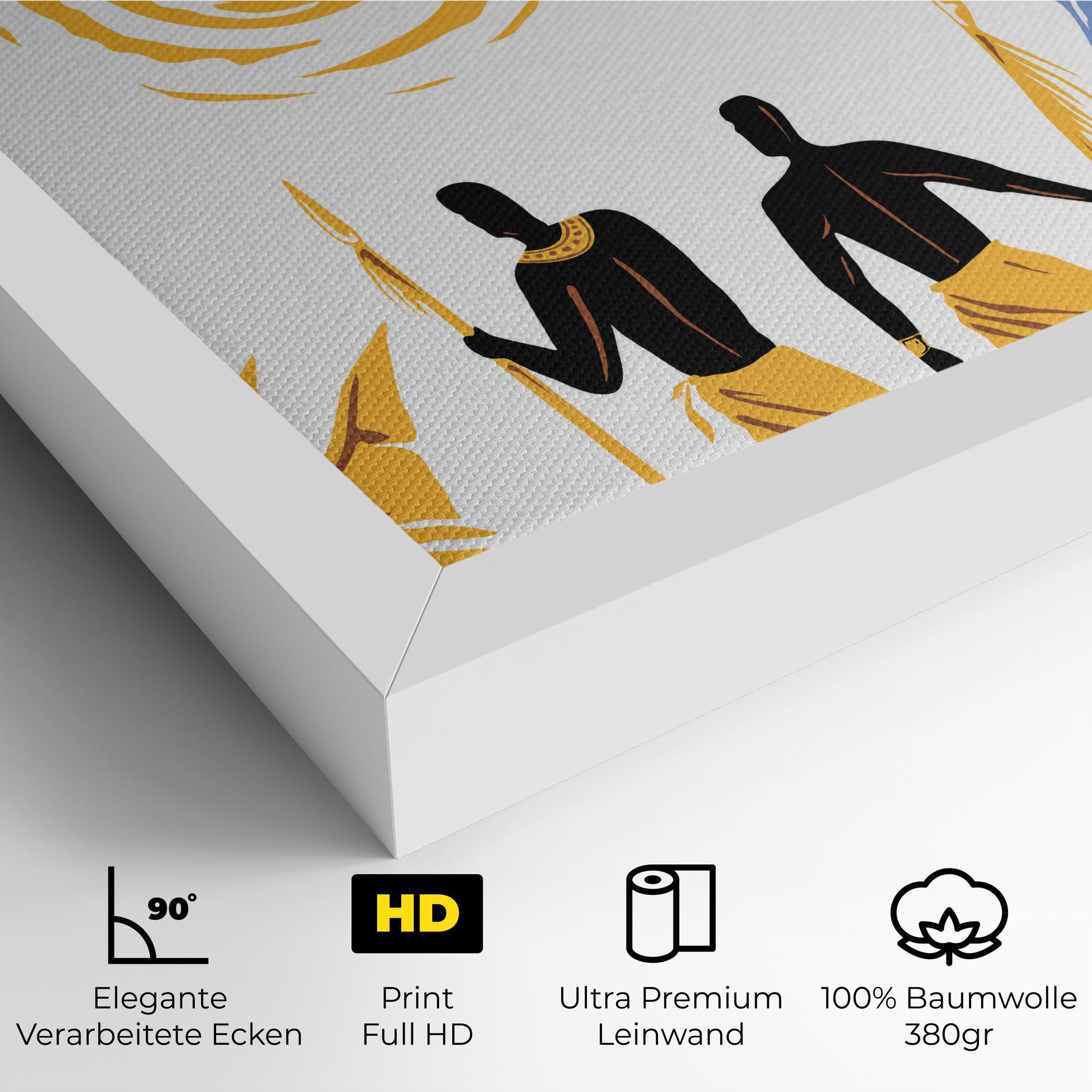 Leinwandbild African Drawing mockup 4