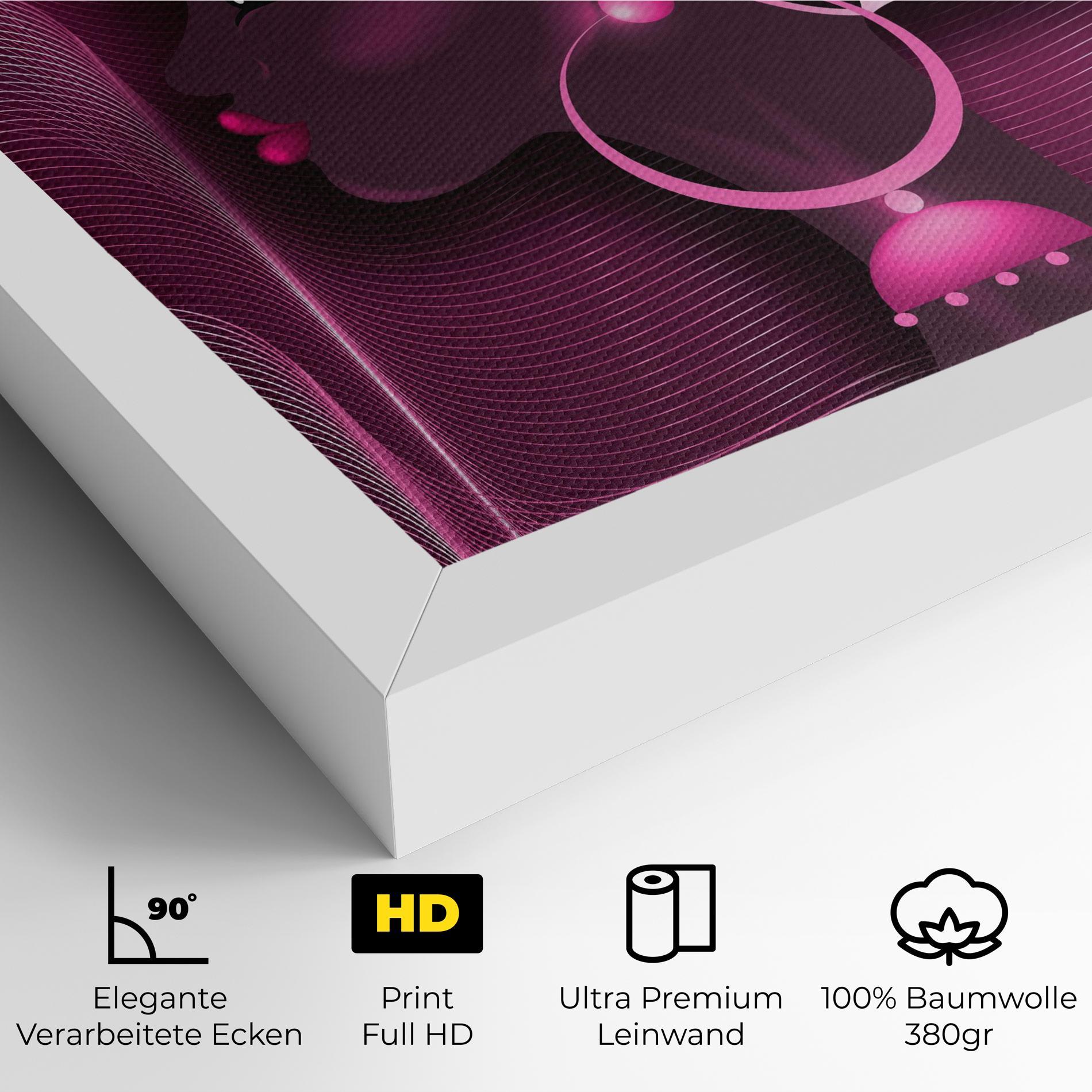 Leinwandbild African Pink Woman mockup 4