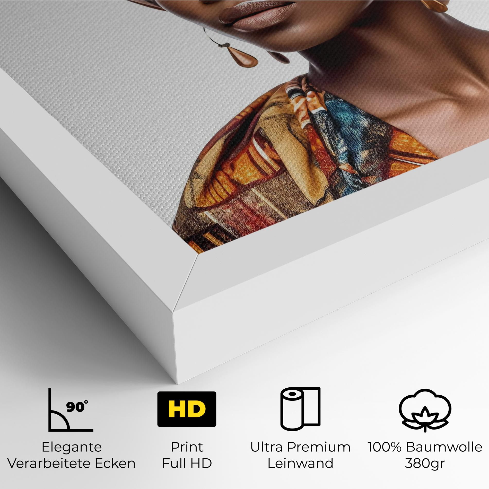 African Woman Turban mockup 4