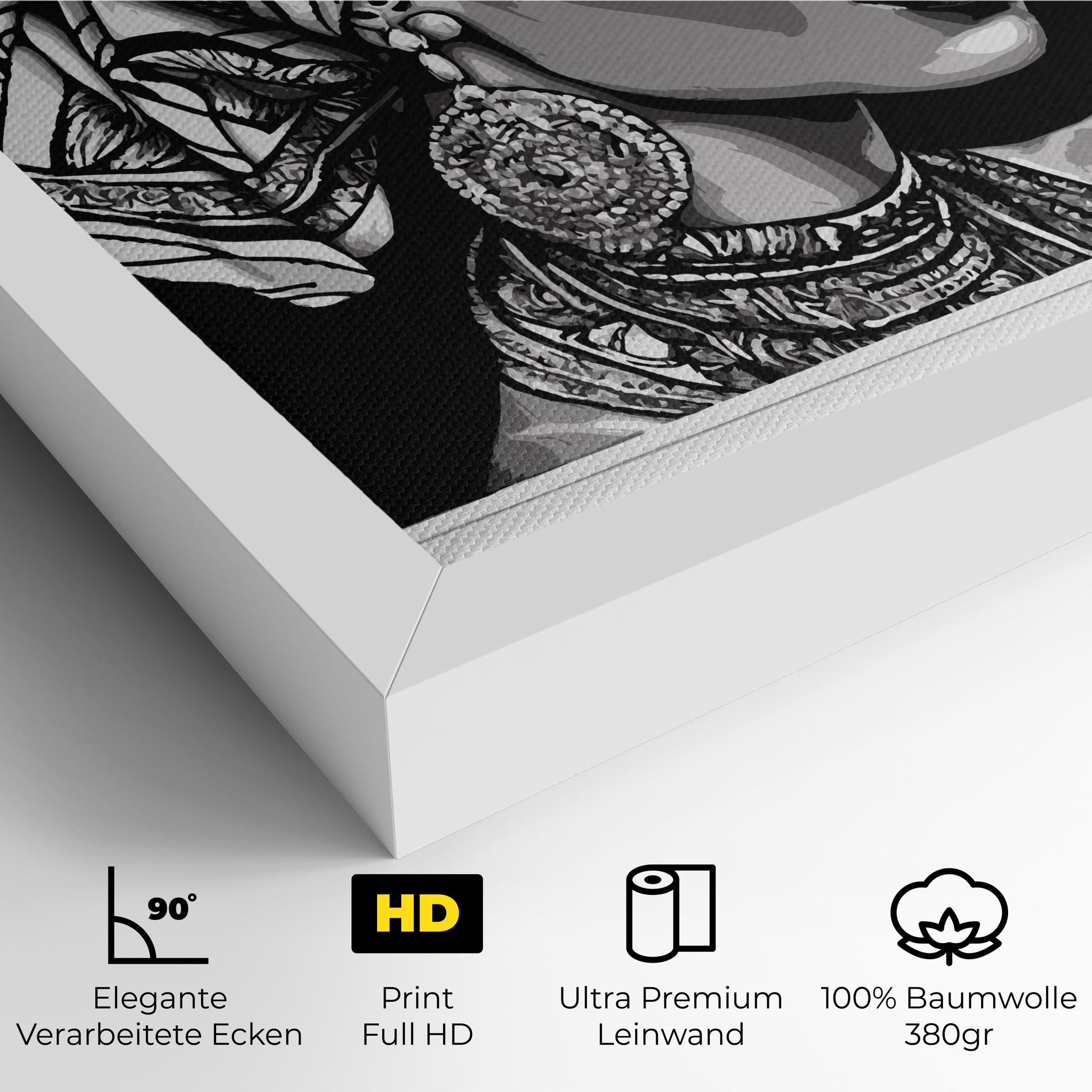 Beautiful African Lady mockup 4