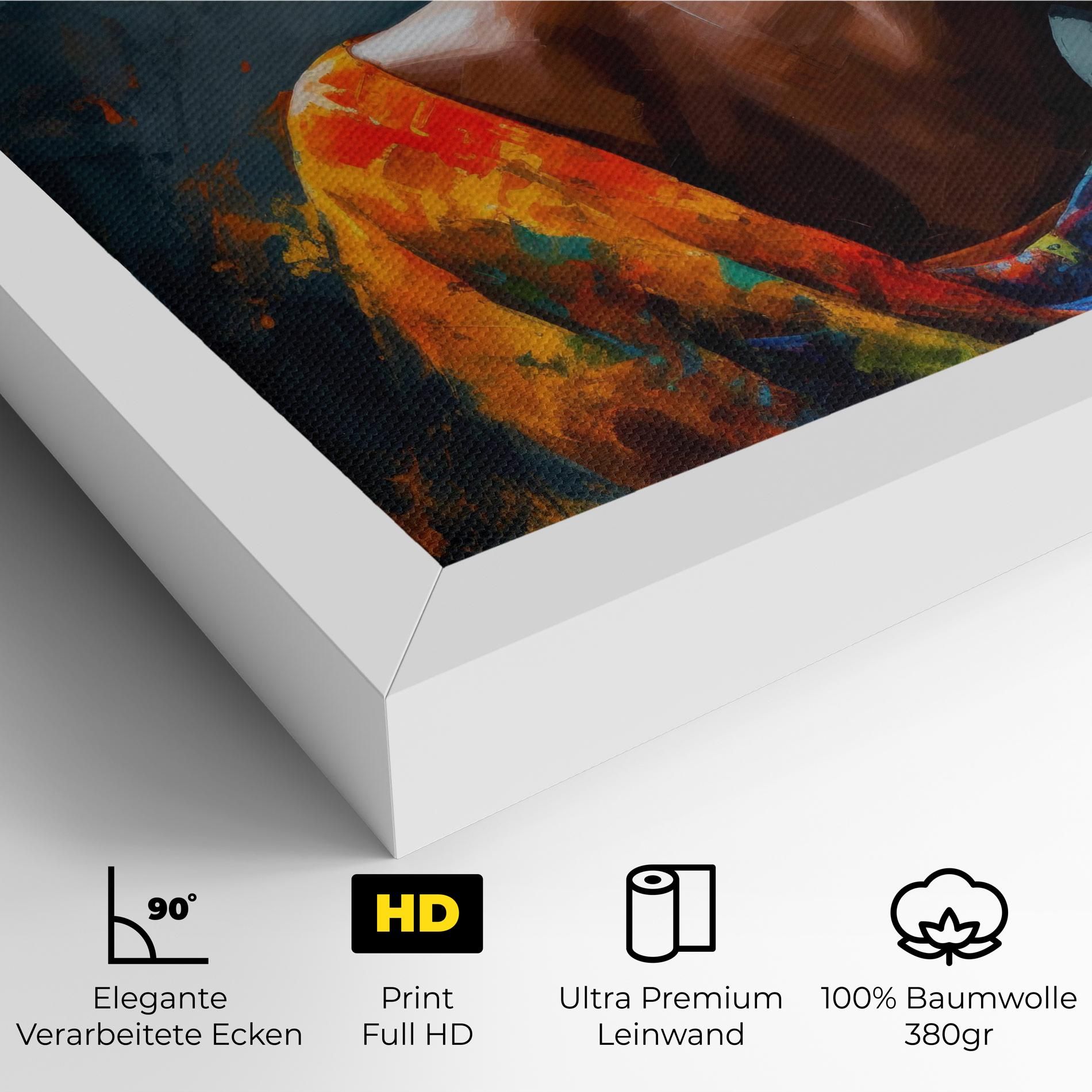 Colorful Turban Woman mockup 4