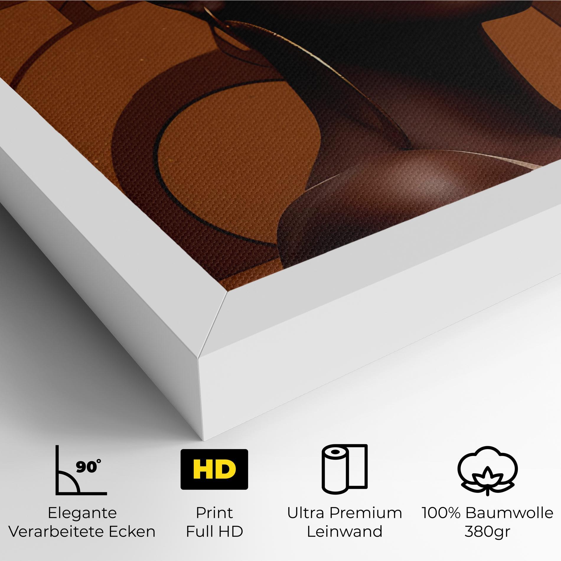 Leinwandbild Interesting African Makeup mockup 4