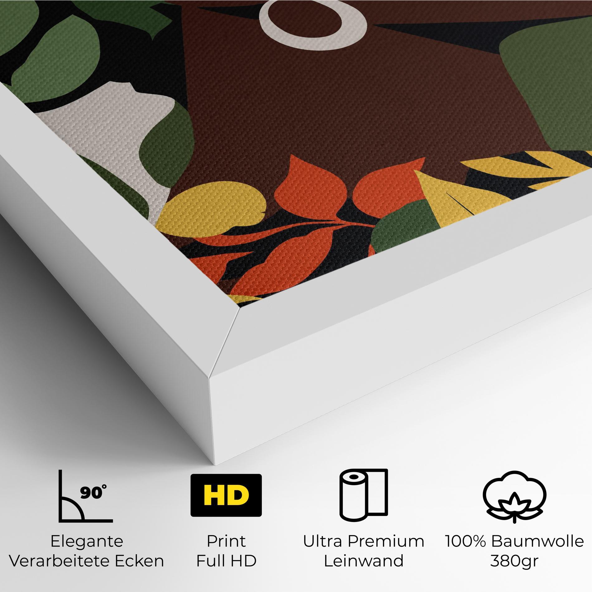 Leinwandbild Yellow Leaf Africa mockup 4