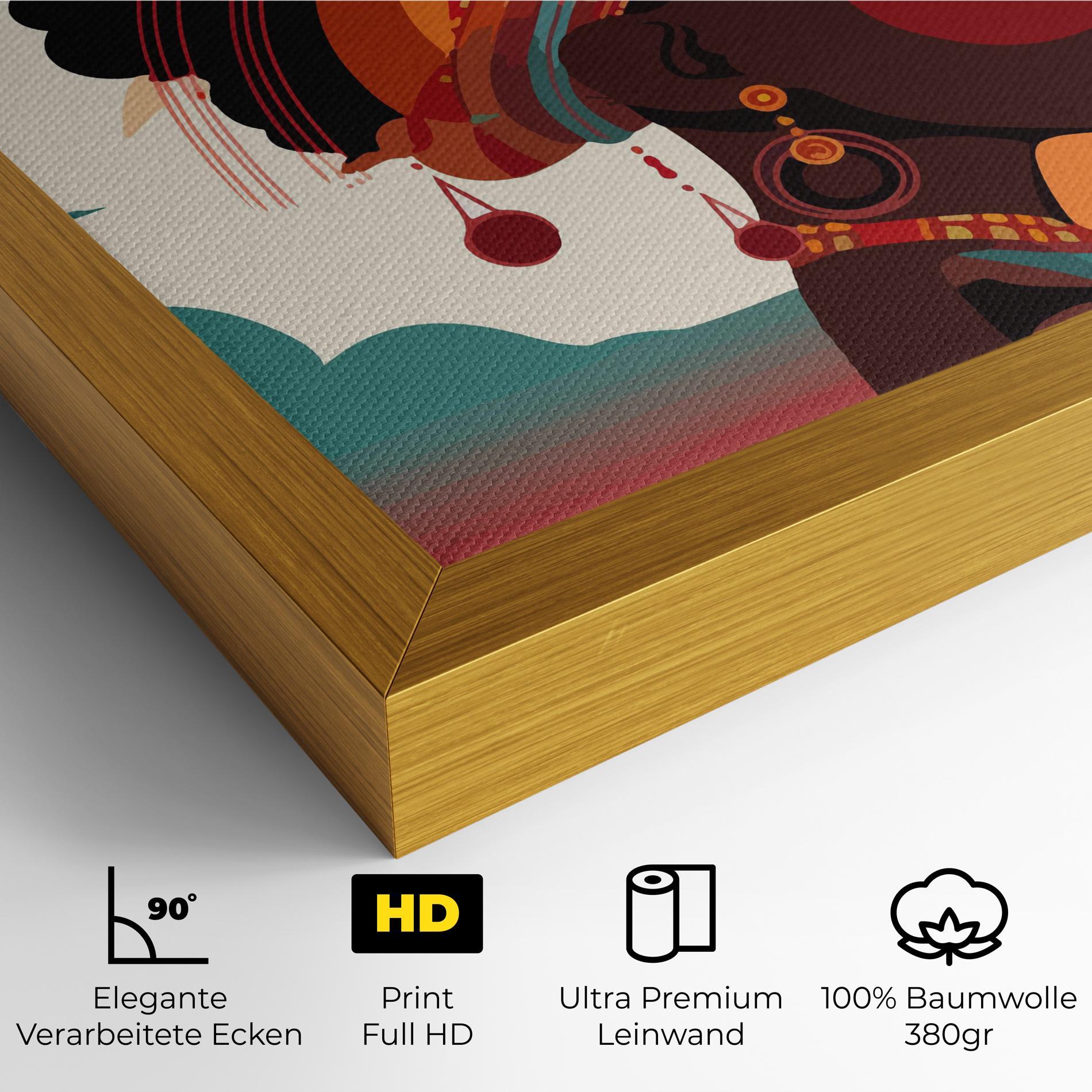 Leinwandbild African Lady Art mockup 4