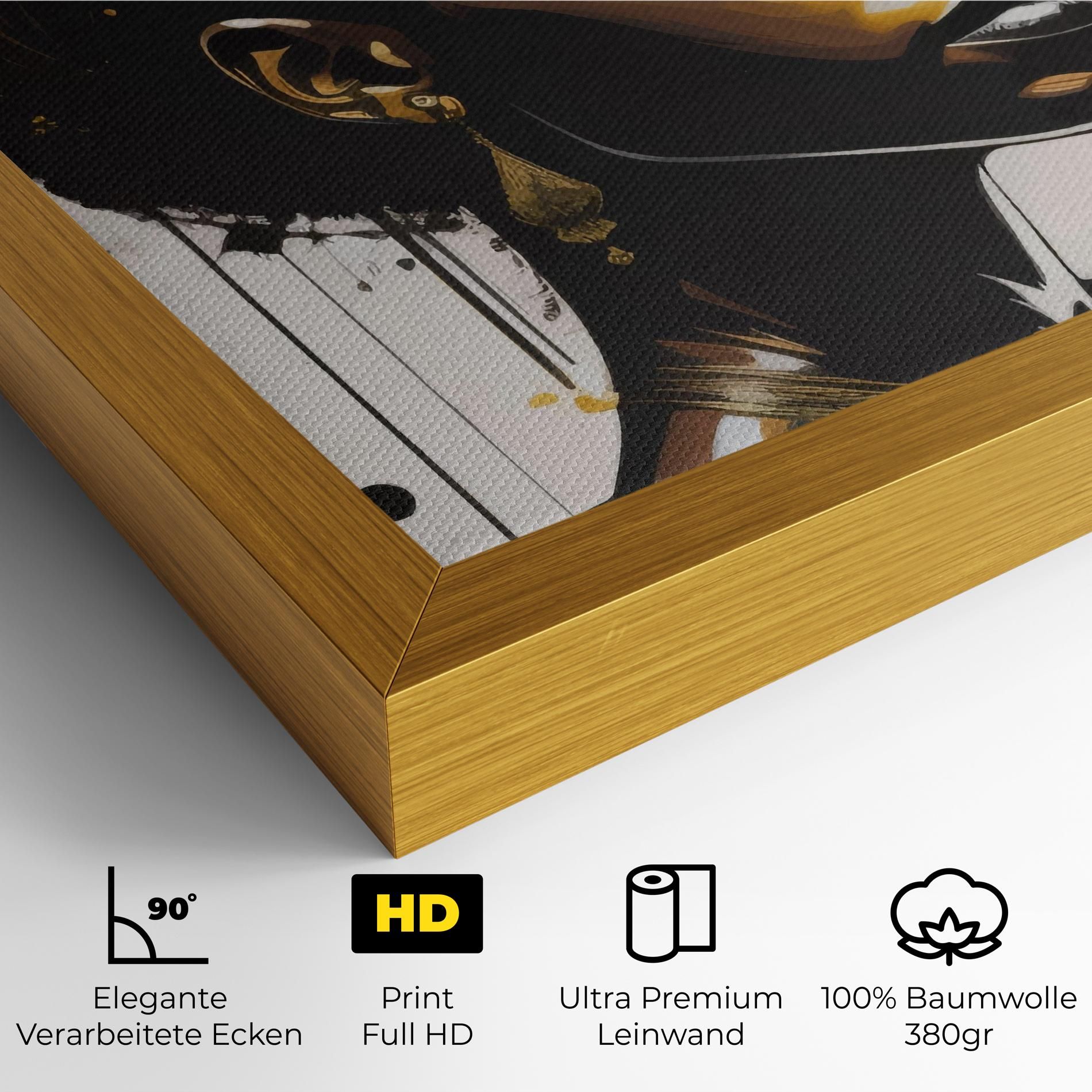 Gold African Woman mockup 4