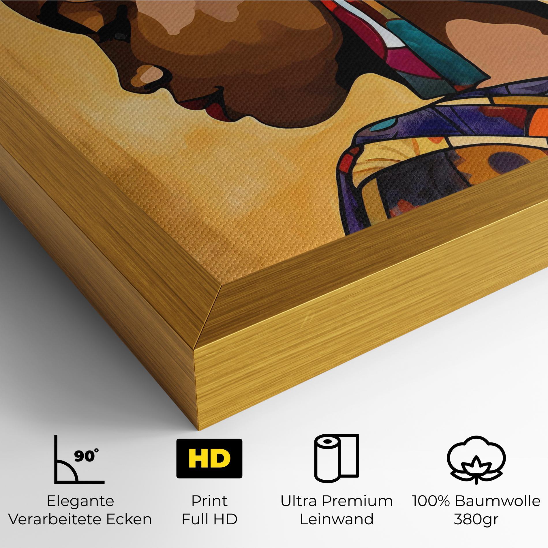 Leinwandbild Headscarf Pretty Woman mockup 4