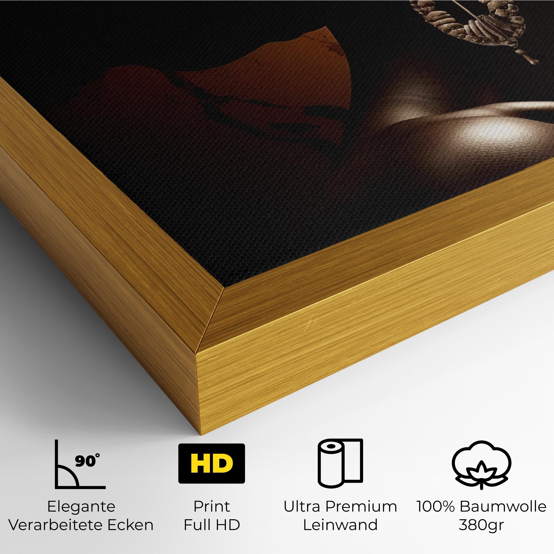 Leinwandbild Interesting African Earrings mockup 4