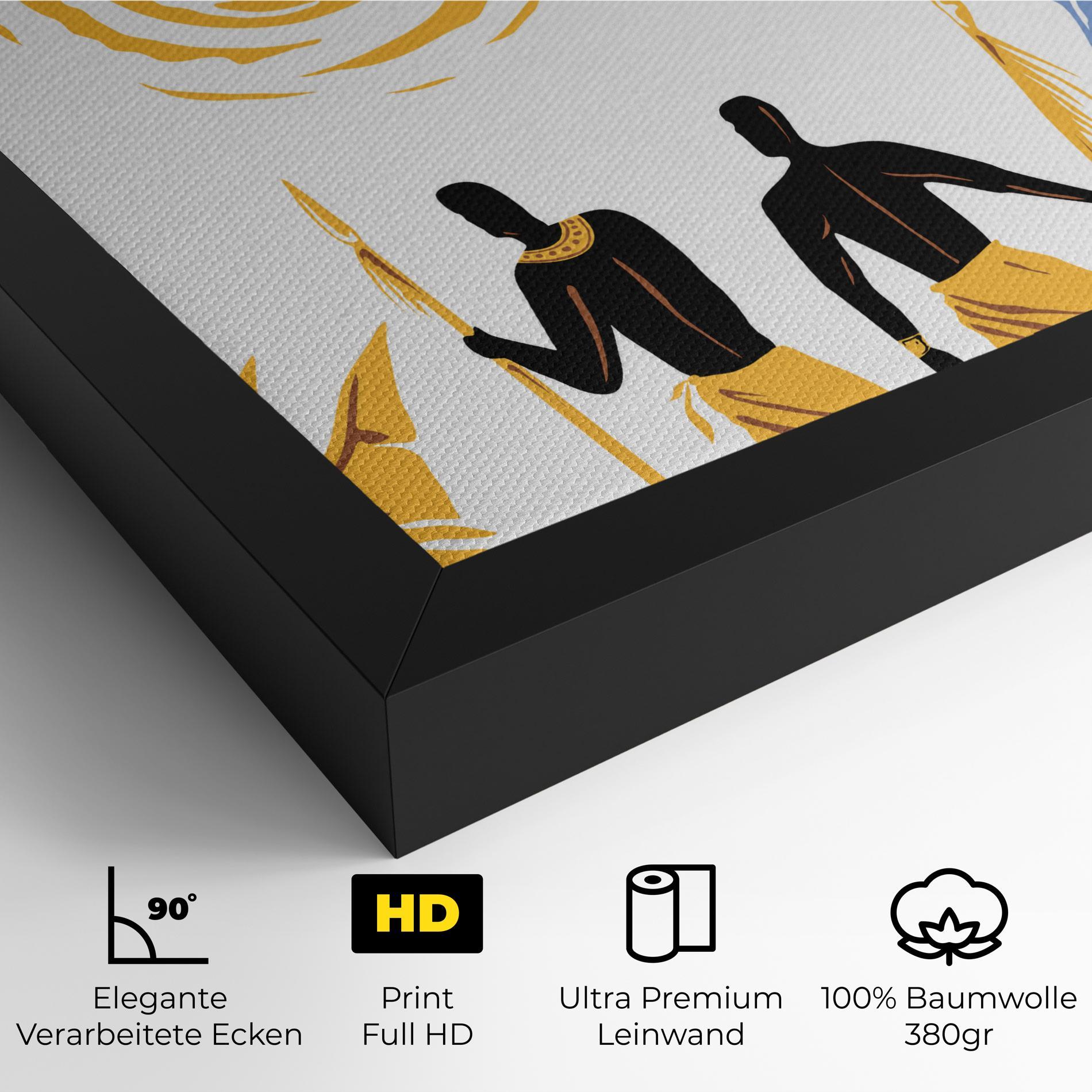 Leinwandbild African Drawing mockup 4