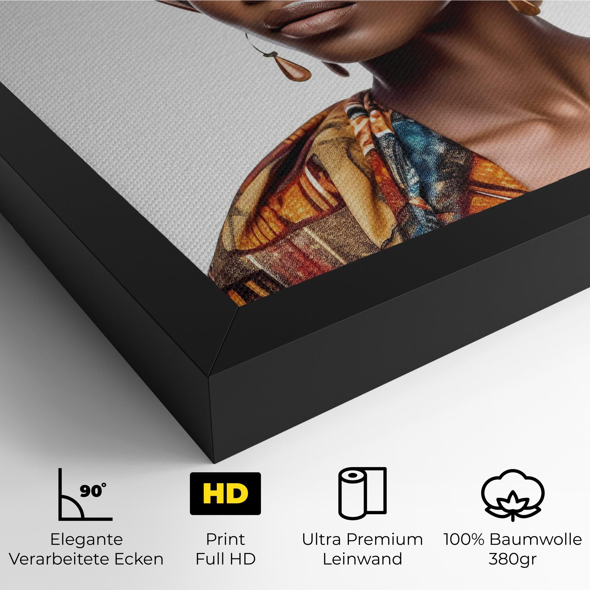 African Woman Turban mockup 4