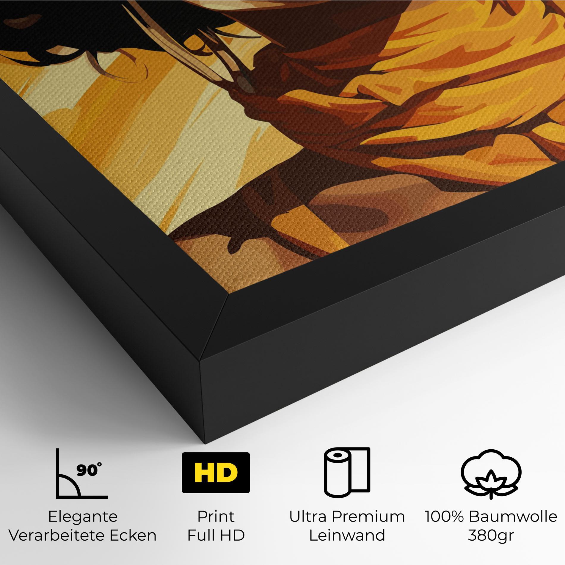 Leinwandbild African Yellow Woman mockup 4