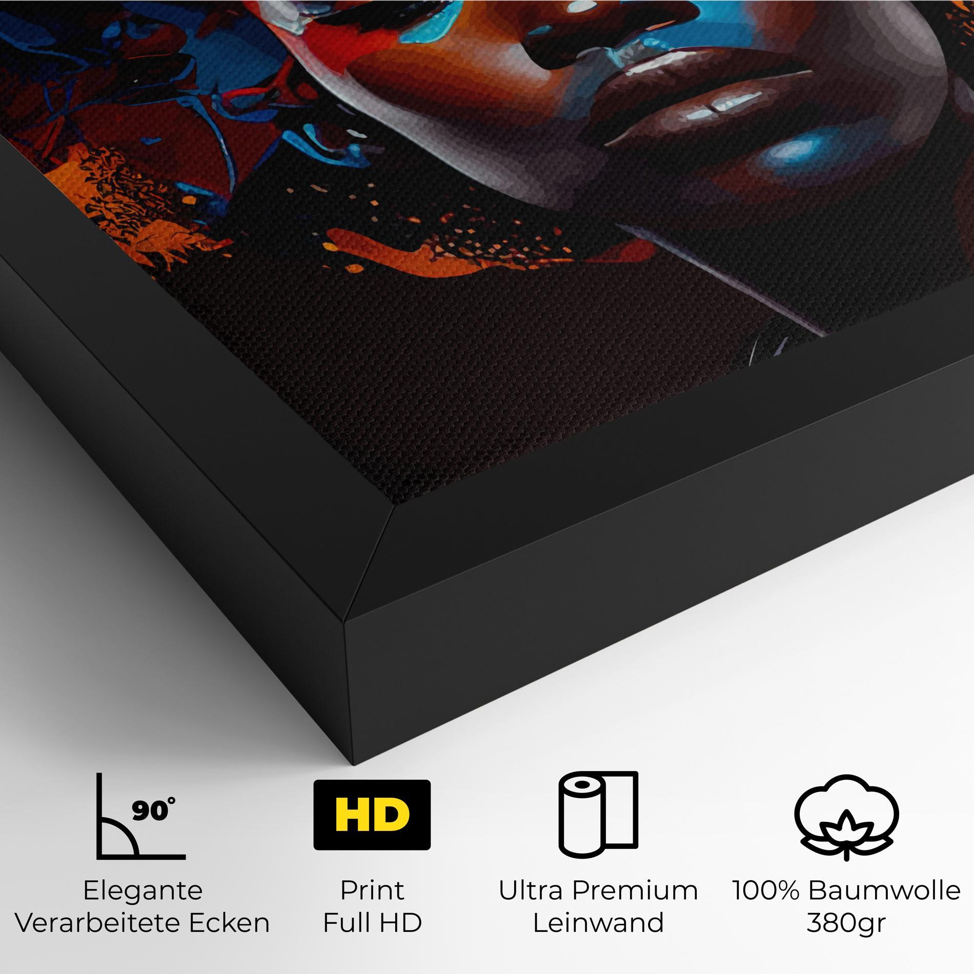 Leinwandbild Africat Yellow Hair mockup 4