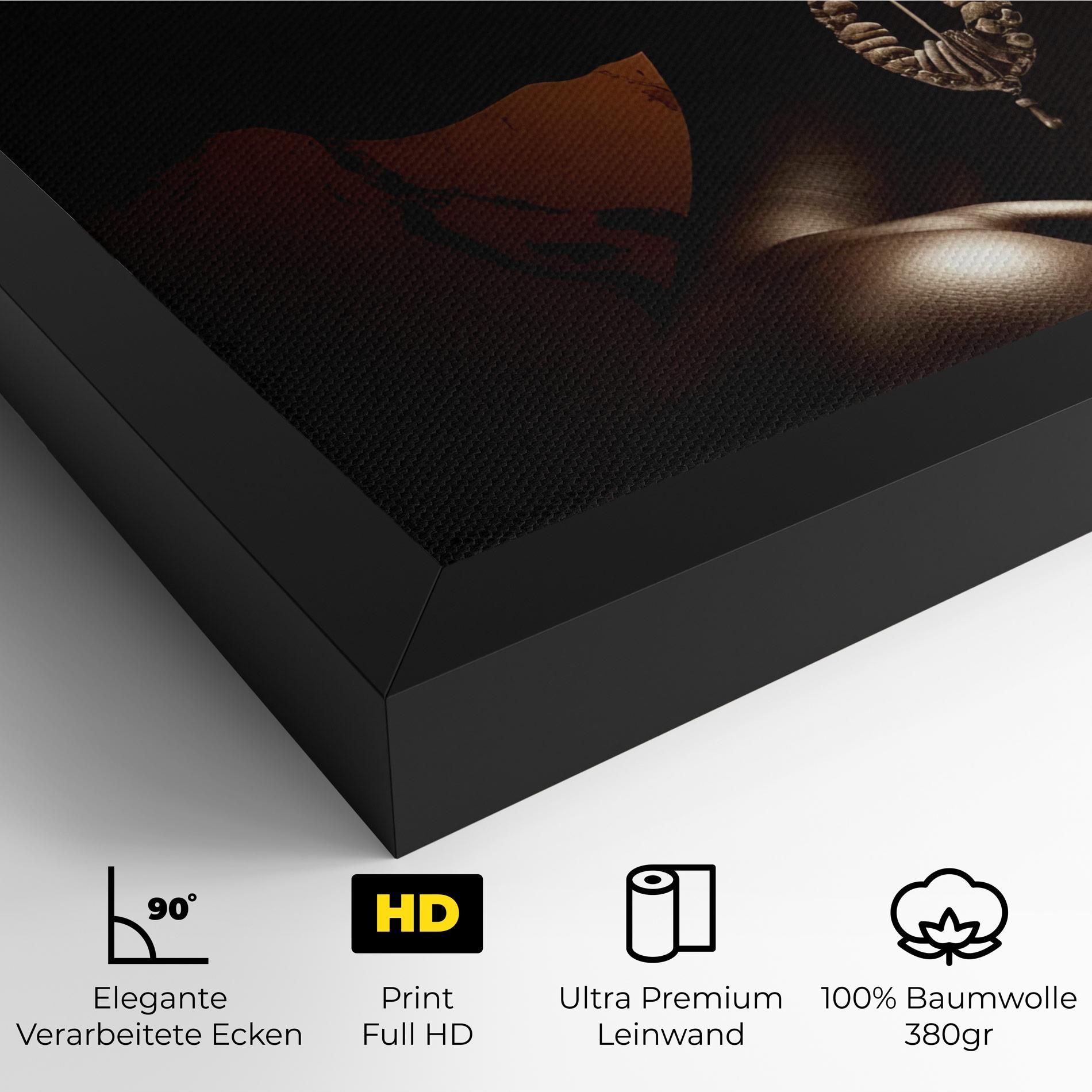 Leinwandbild Interesting African Earrings mockup 4