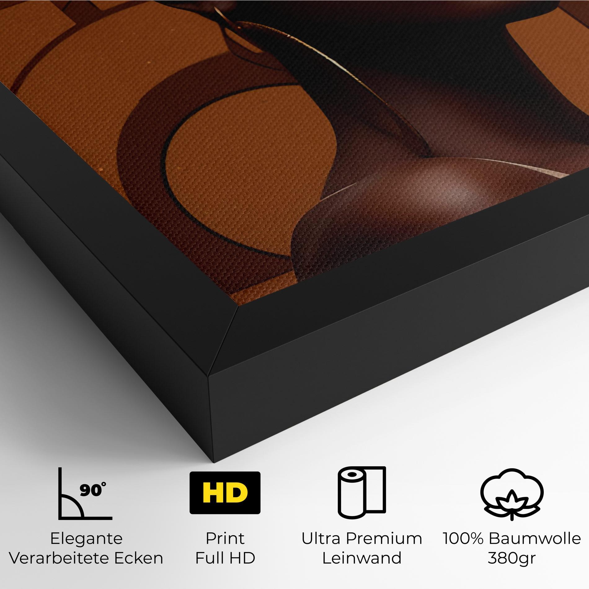 Leinwandbild Interesting African Makeup mockup 4