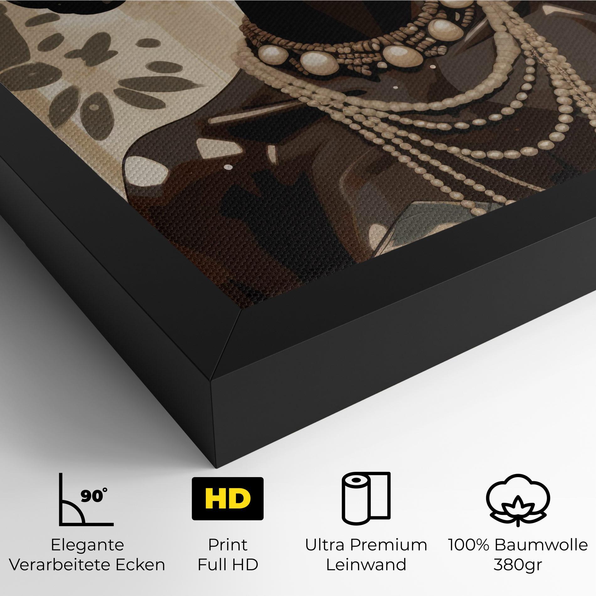 Leinwandbild Wearing Necklace Graphic mockup 4