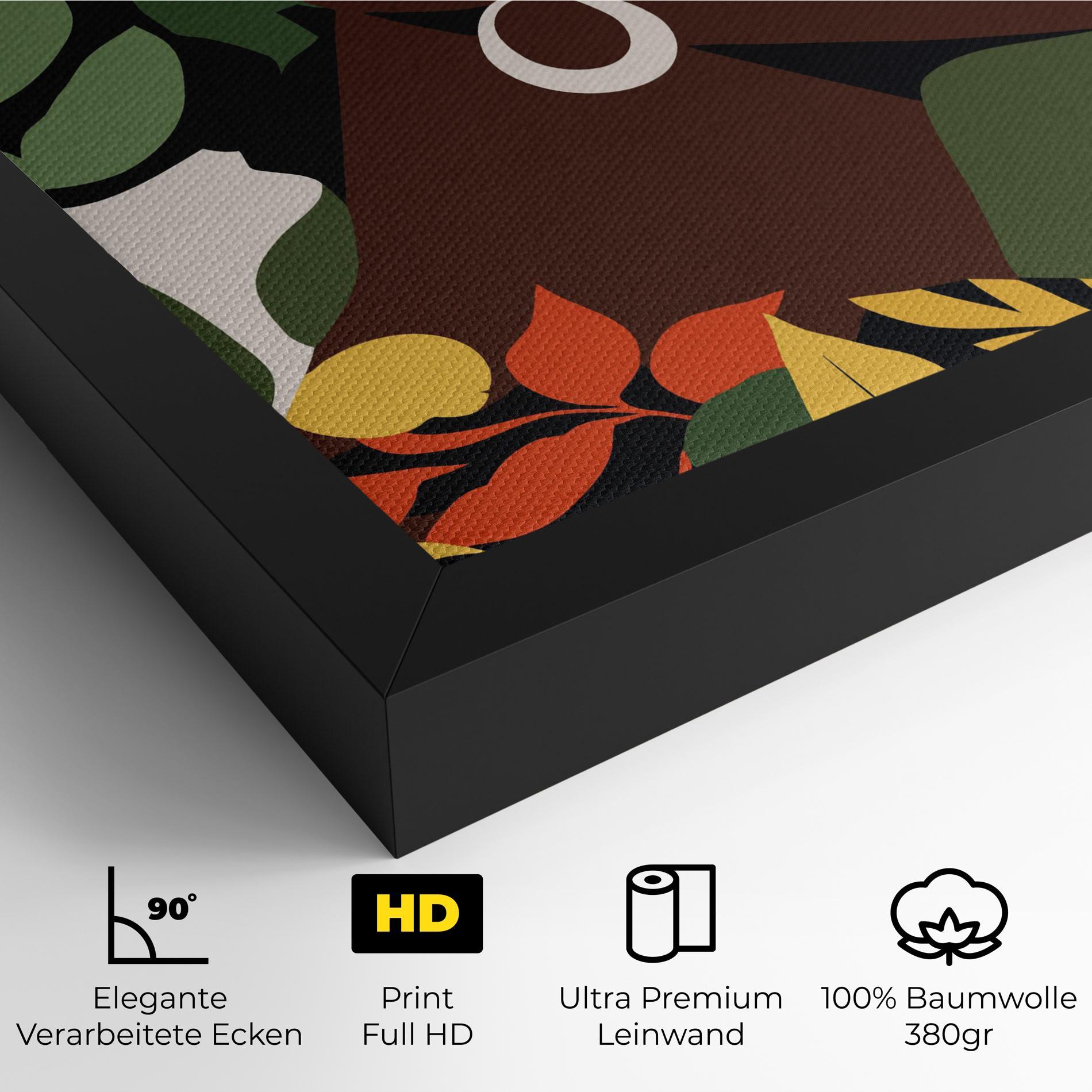 Leinwandbild Yellow Leaf Africa mockup 4