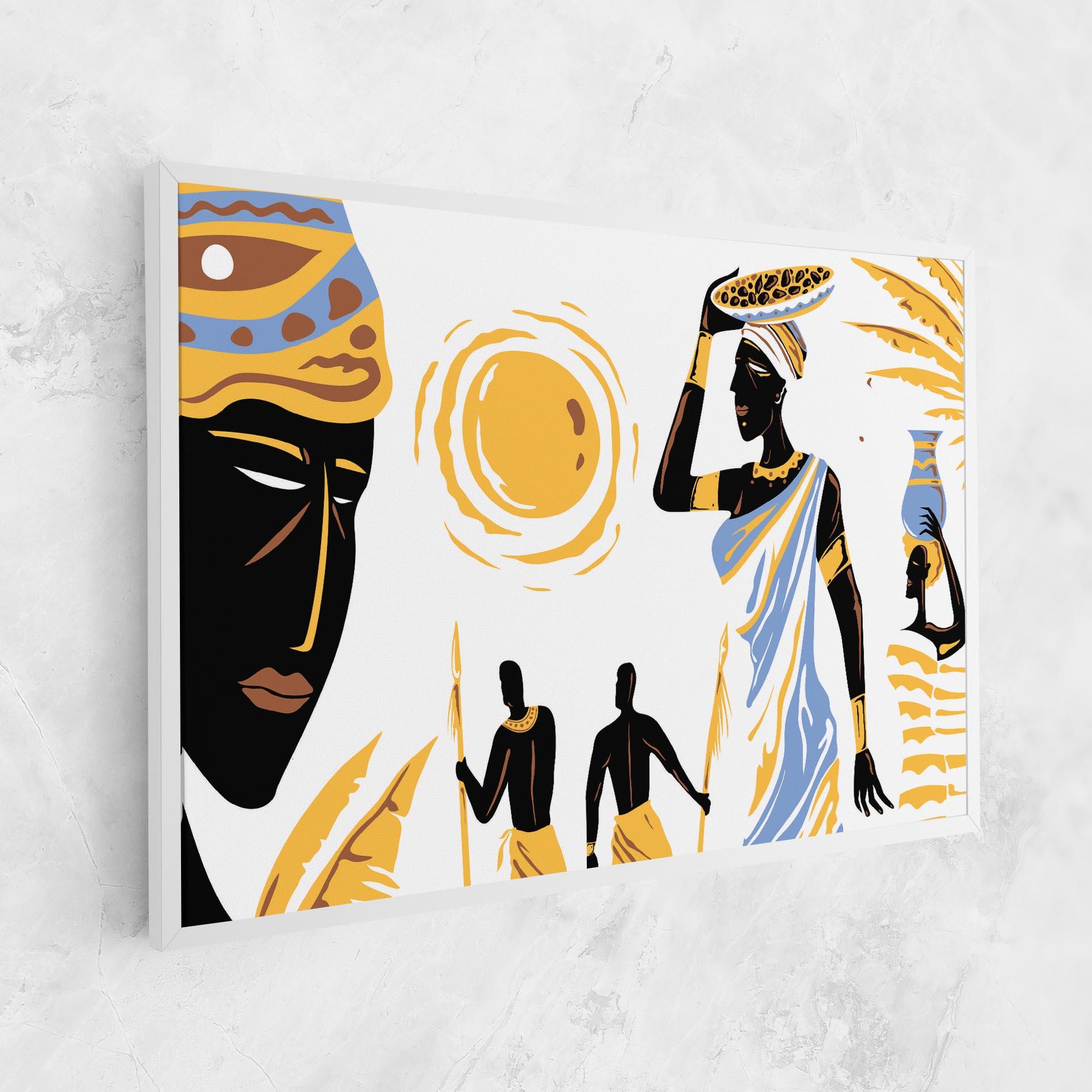 Leinwandbild African Drawing mockup 1