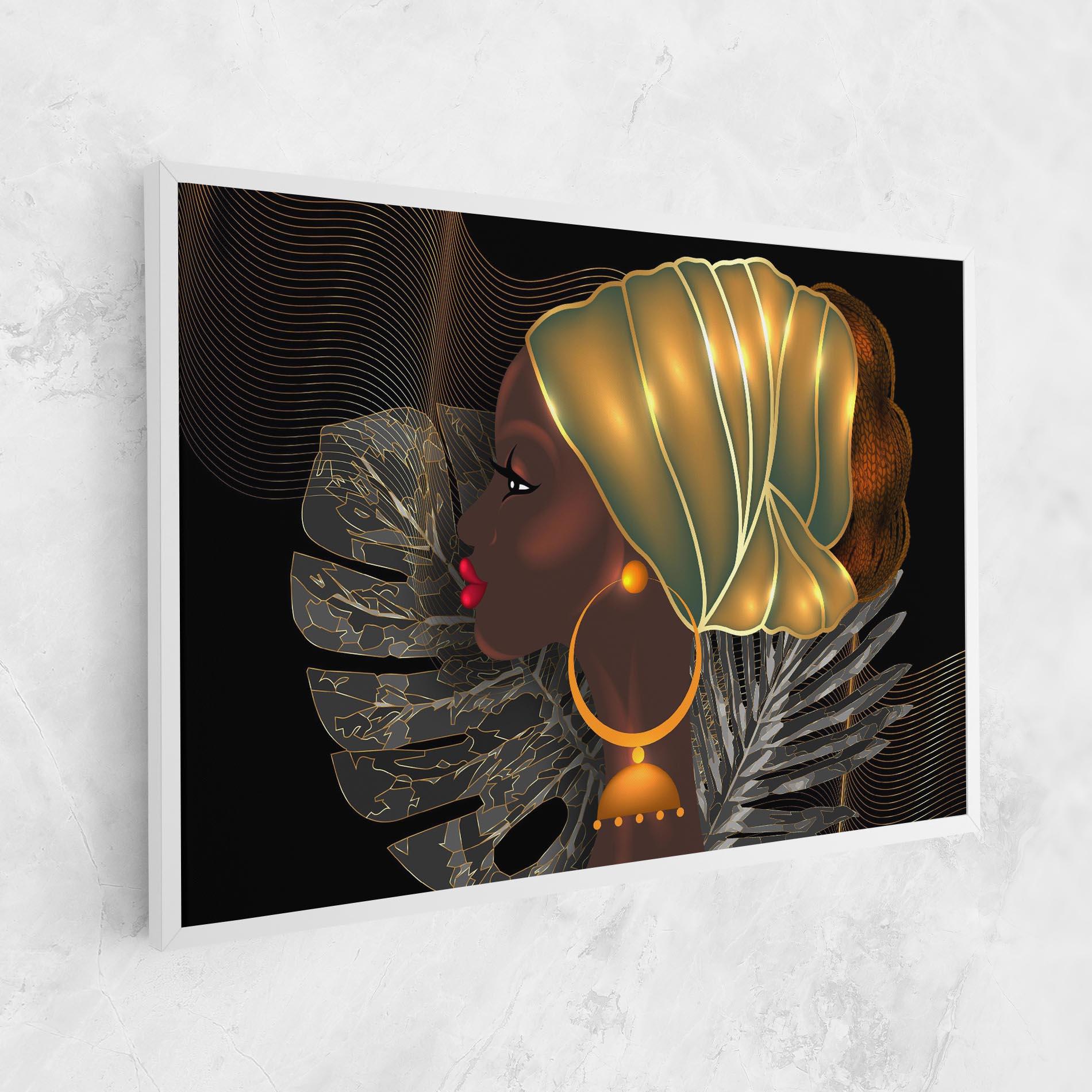 Leinwandbild African Gold Leaf mockup 1