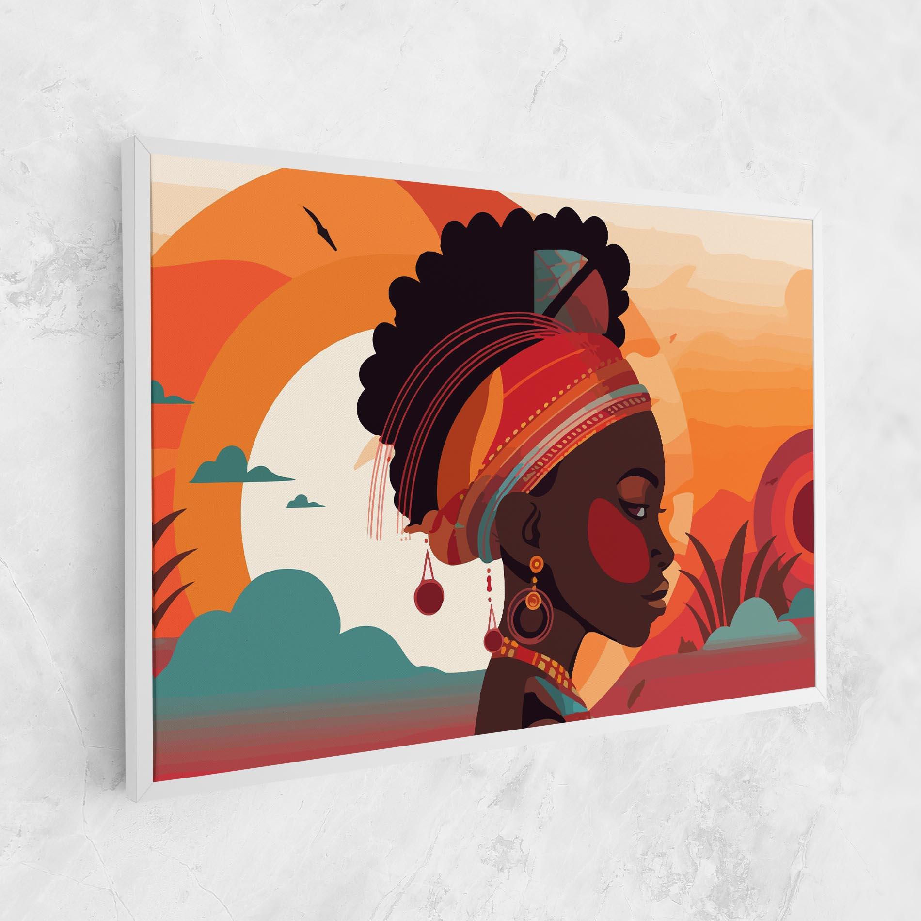 Leinwandbild African Lady Art mockup 1