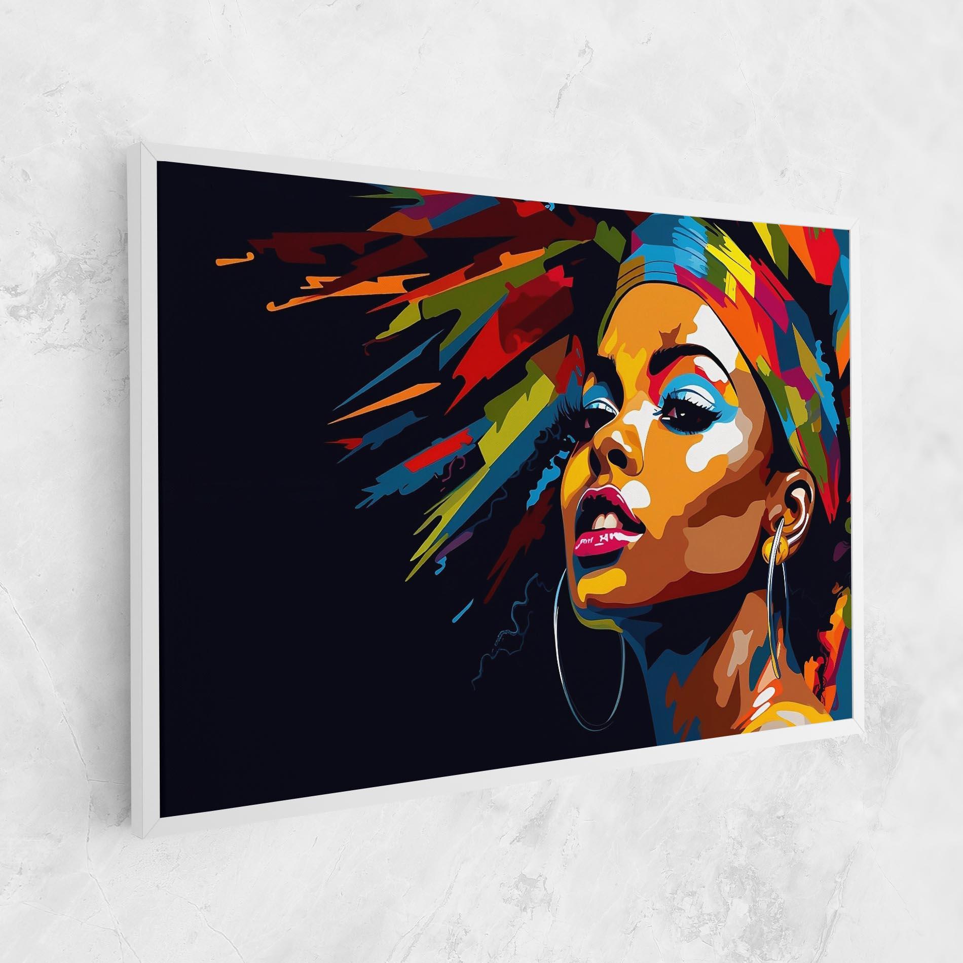 Leinwandbild African Woman Portrait mockup 1