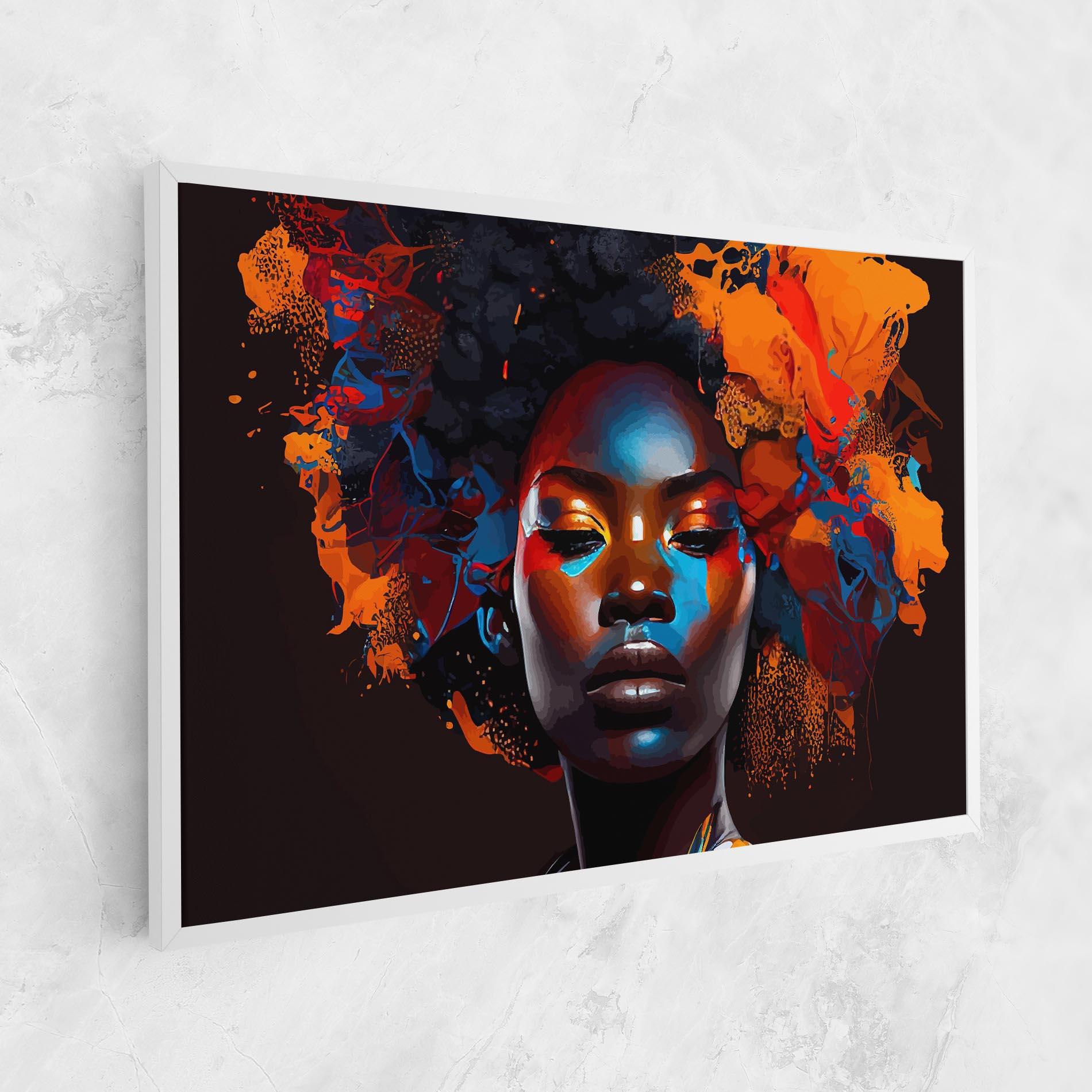 Leinwandbild Africat Yellow Hair mockup 1