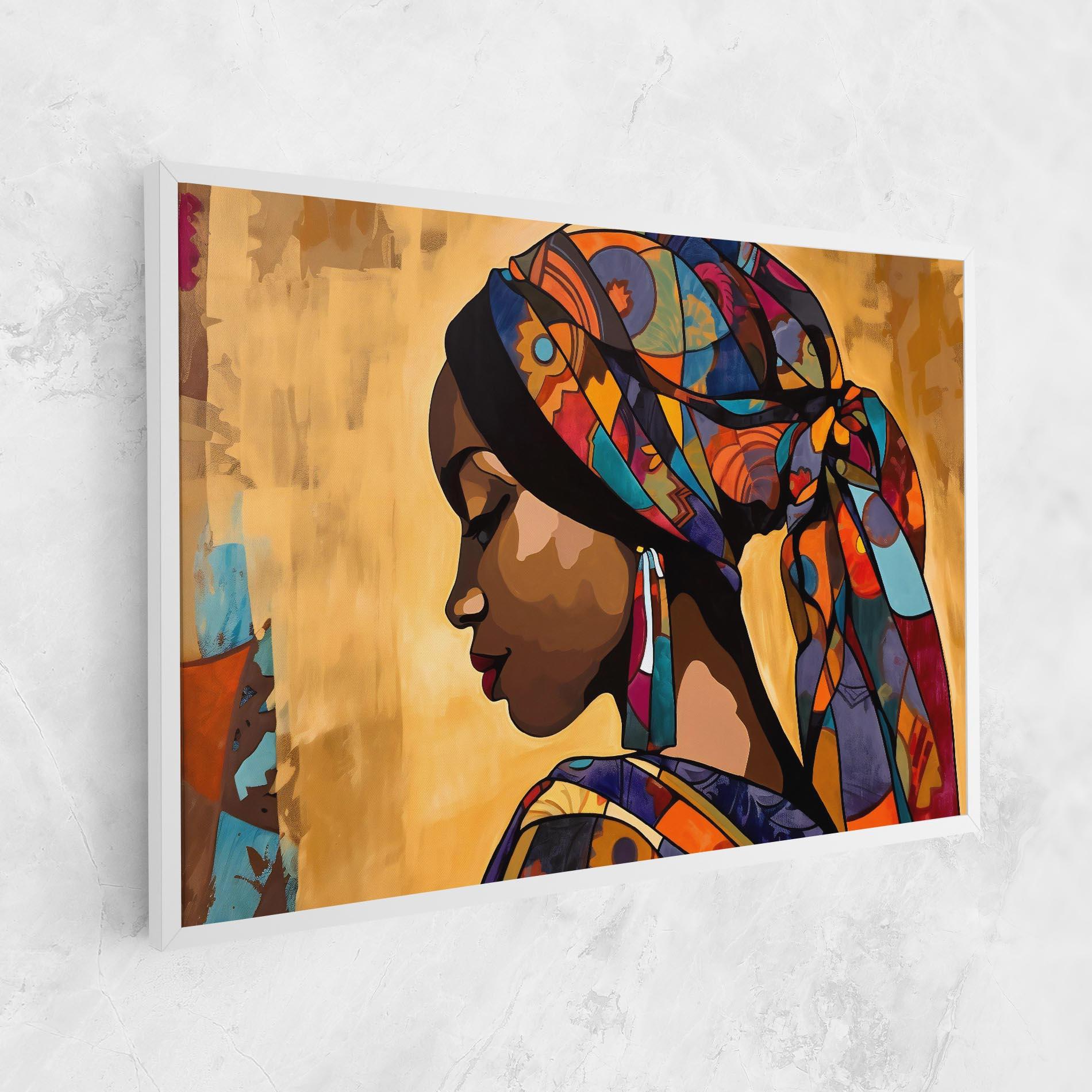 Leinwandbild Headscarf Pretty Woman mockup 1