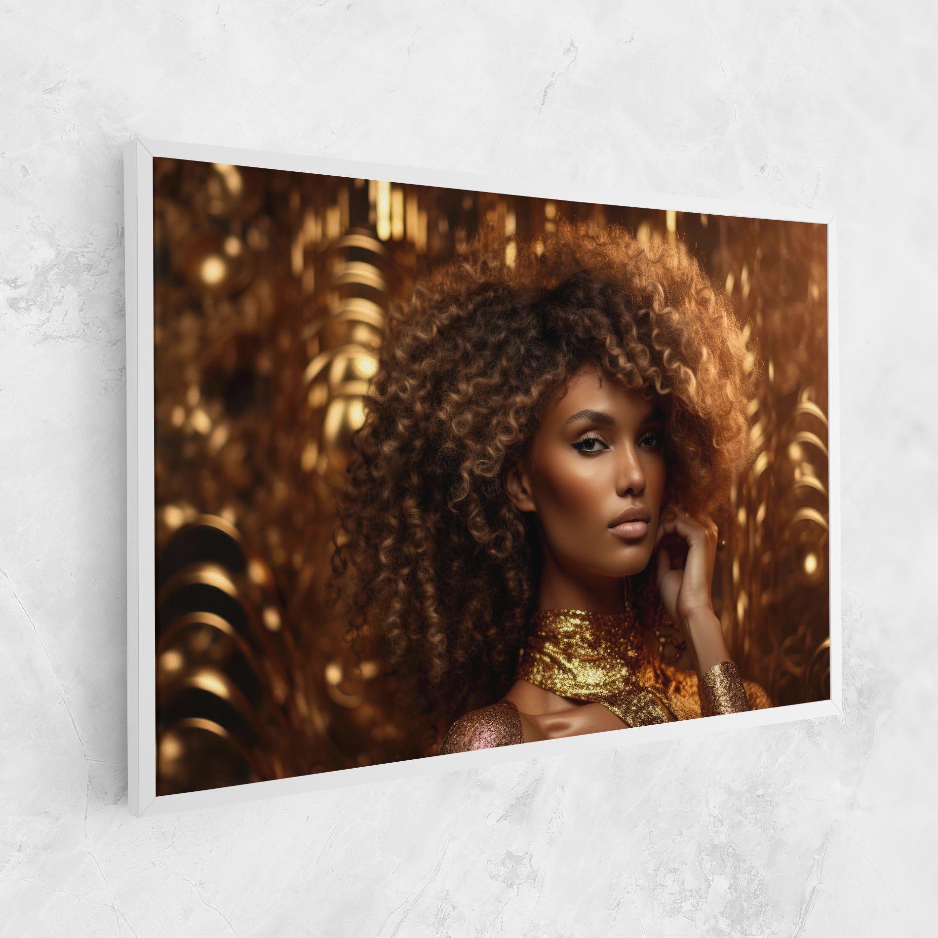 Leinwandbild Radiant Bronze Goddess mockup 1