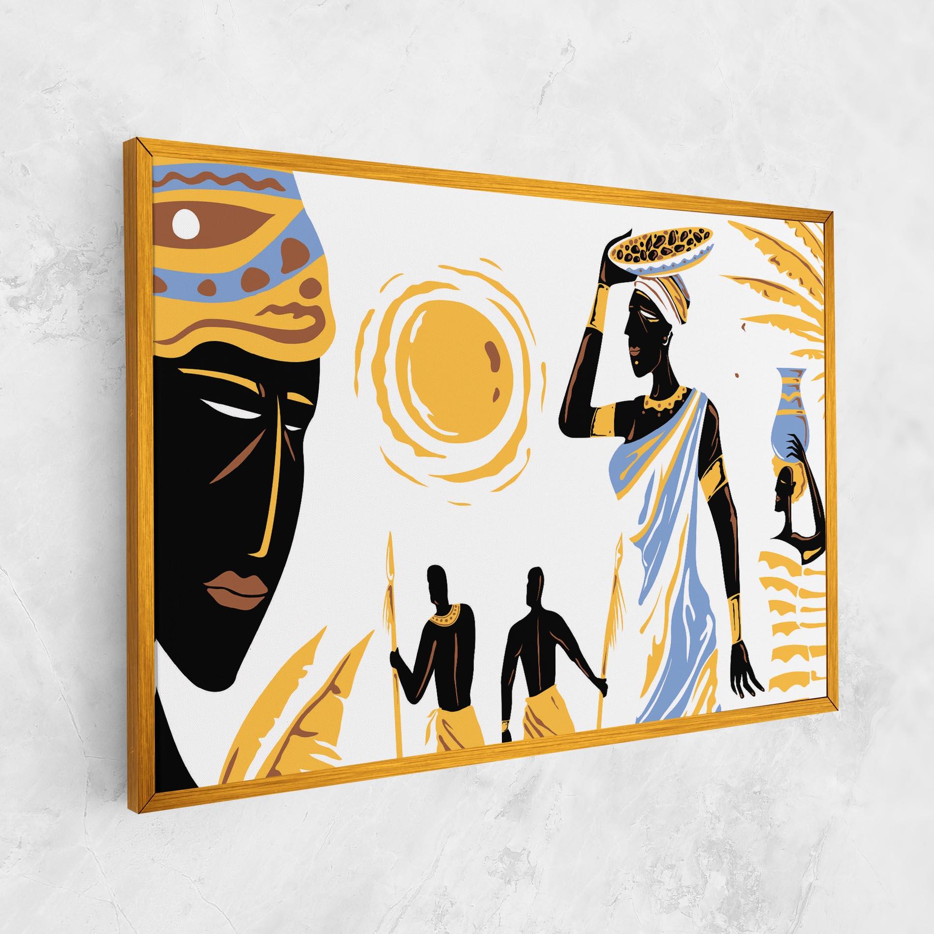 Leinwandbild African Drawing mockup 1