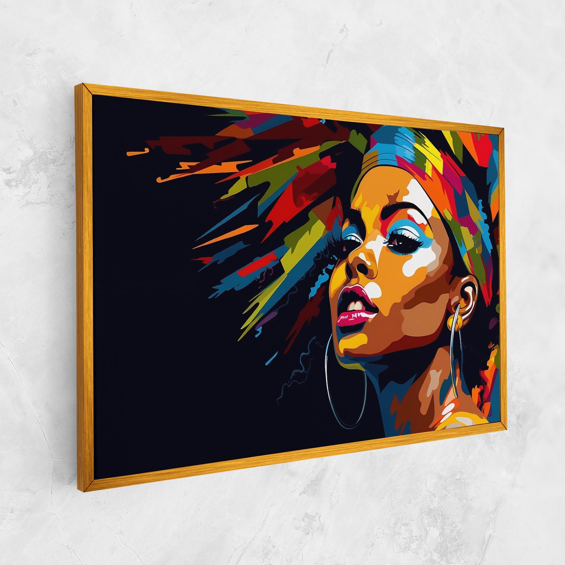 Leinwandbild African Woman Portrait mockup 1