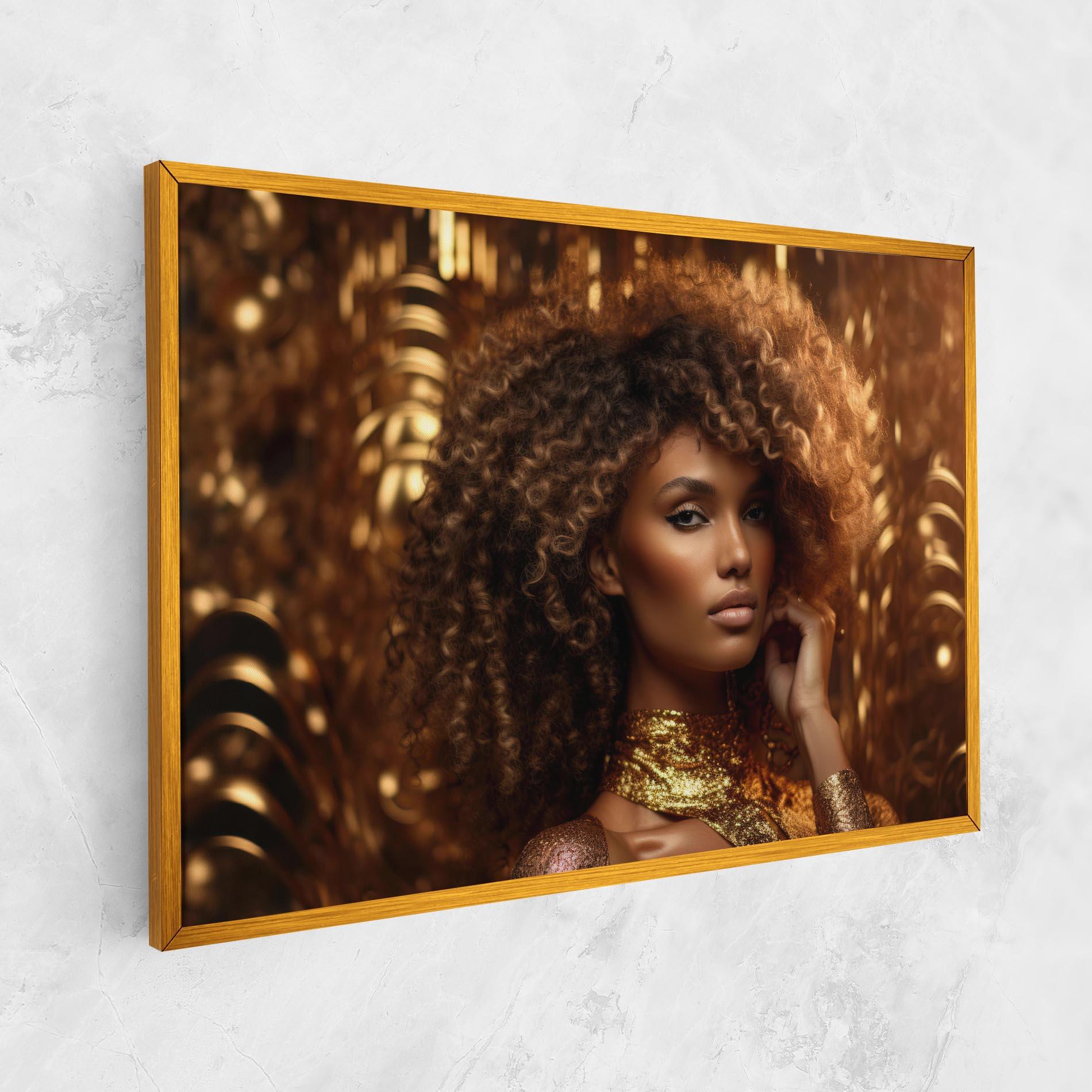 Leinwandbild Radiant Bronze Goddess mockup 1