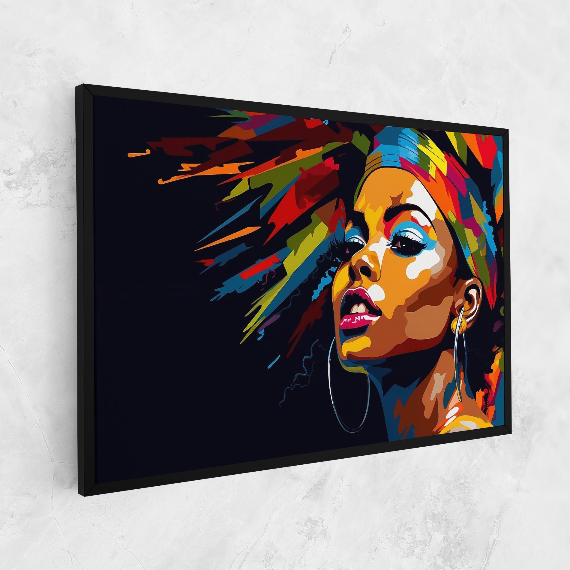 Leinwandbild African Woman Portrait mockup 1