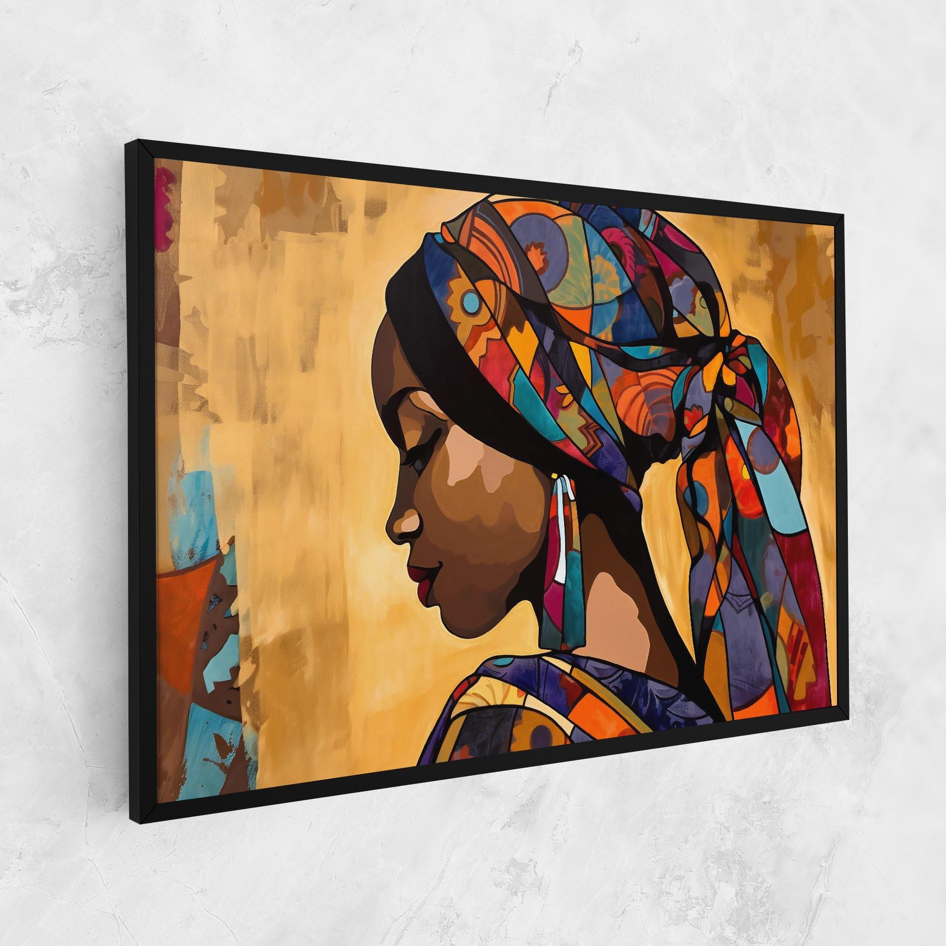 Leinwandbild Headscarf Pretty Woman mockup 1