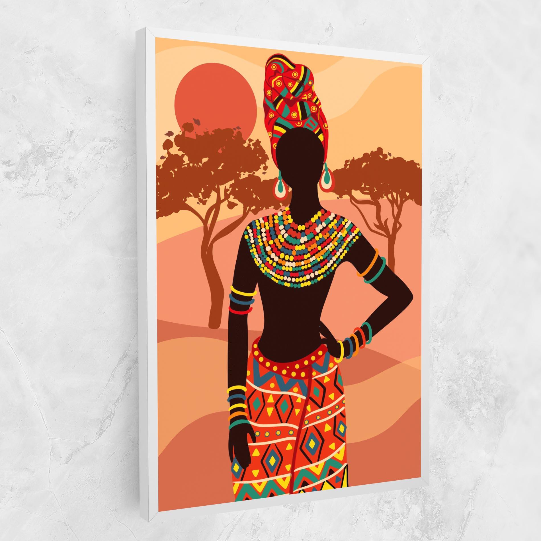 Leinwandbild Ethnic African Color mockup 1