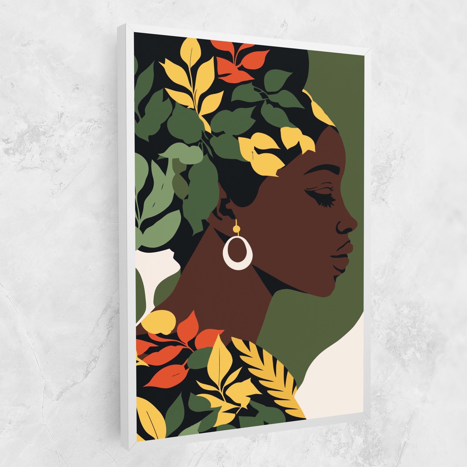 Leinwandbild Yellow Leaf Africa mockup 1