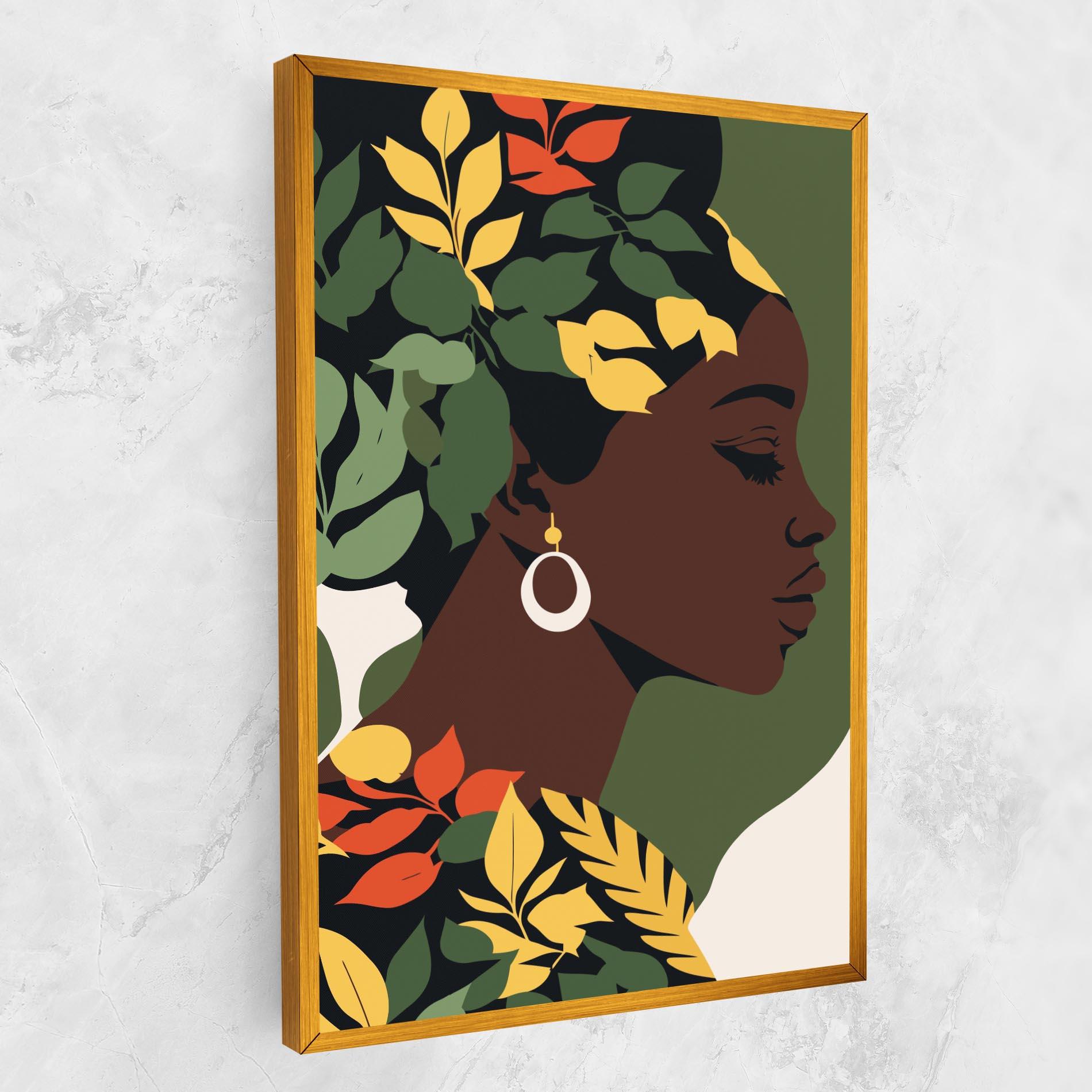 Leinwandbild Yellow Leaf Africa mockup 1