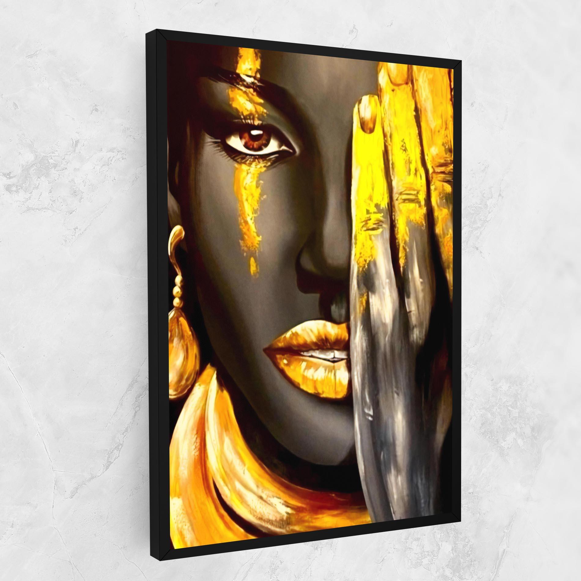 Leinwandbild Golden African Women mockup 1