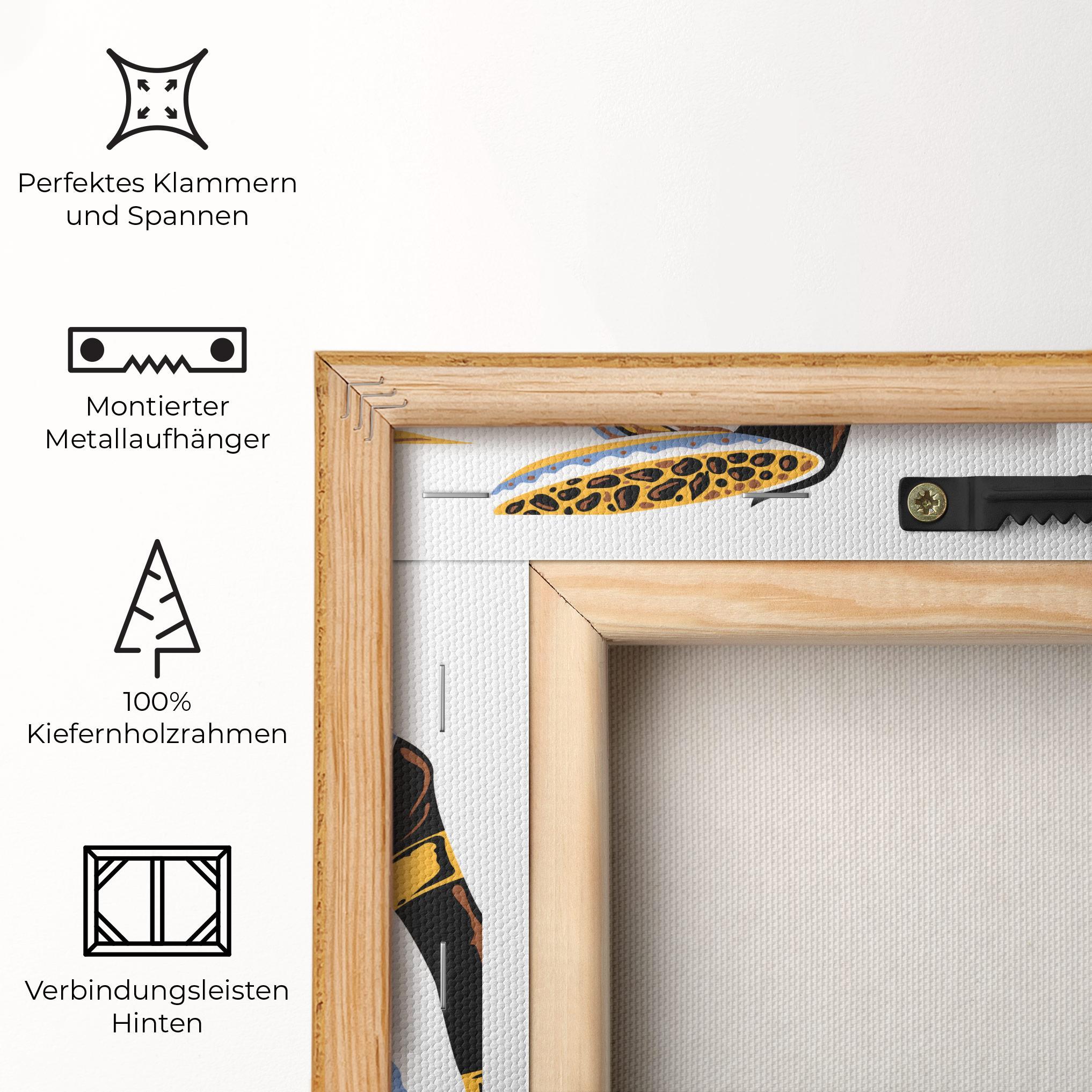 Leinwandbild African Drawing mockup 5