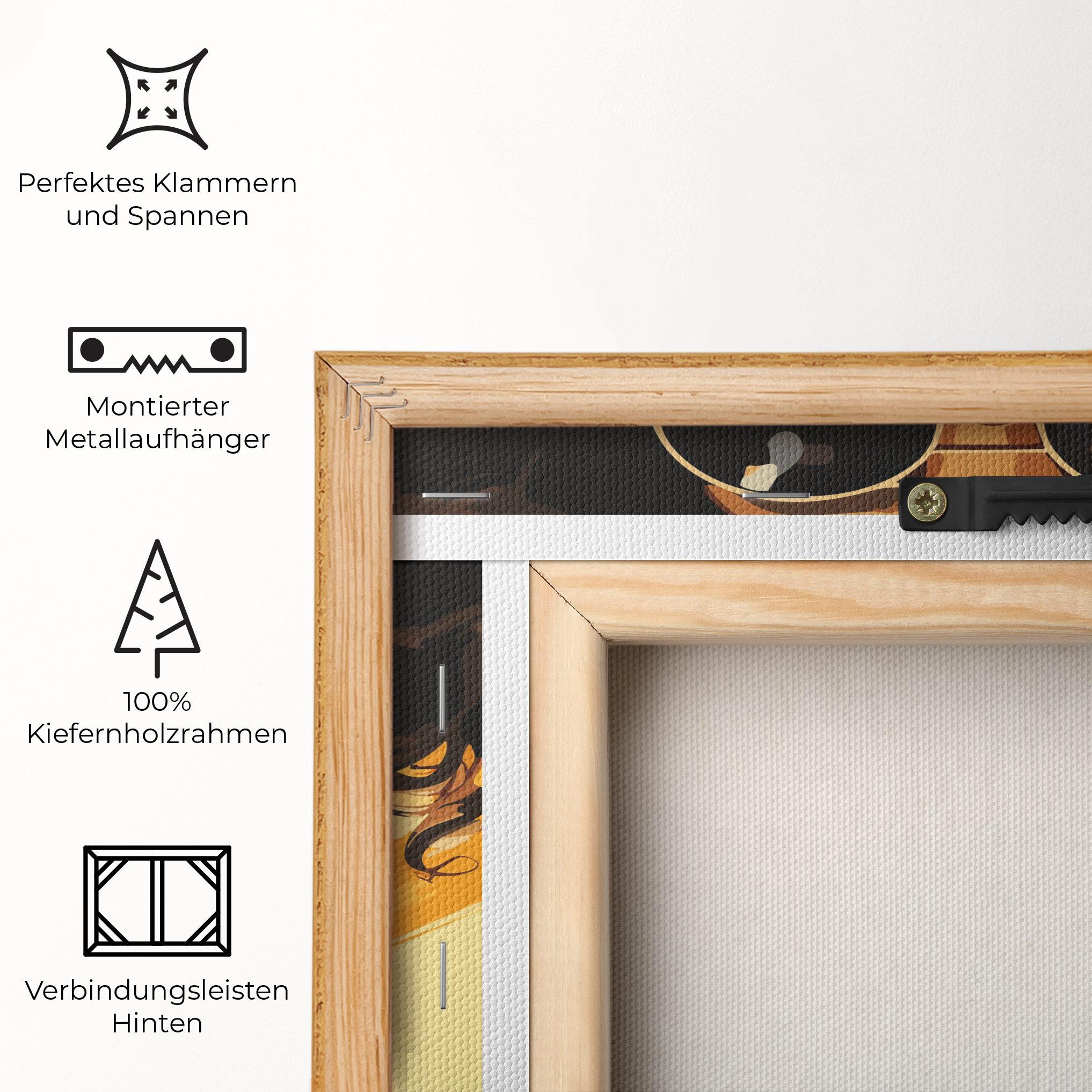 Leinwandbild African Yellow Woman mockup 5