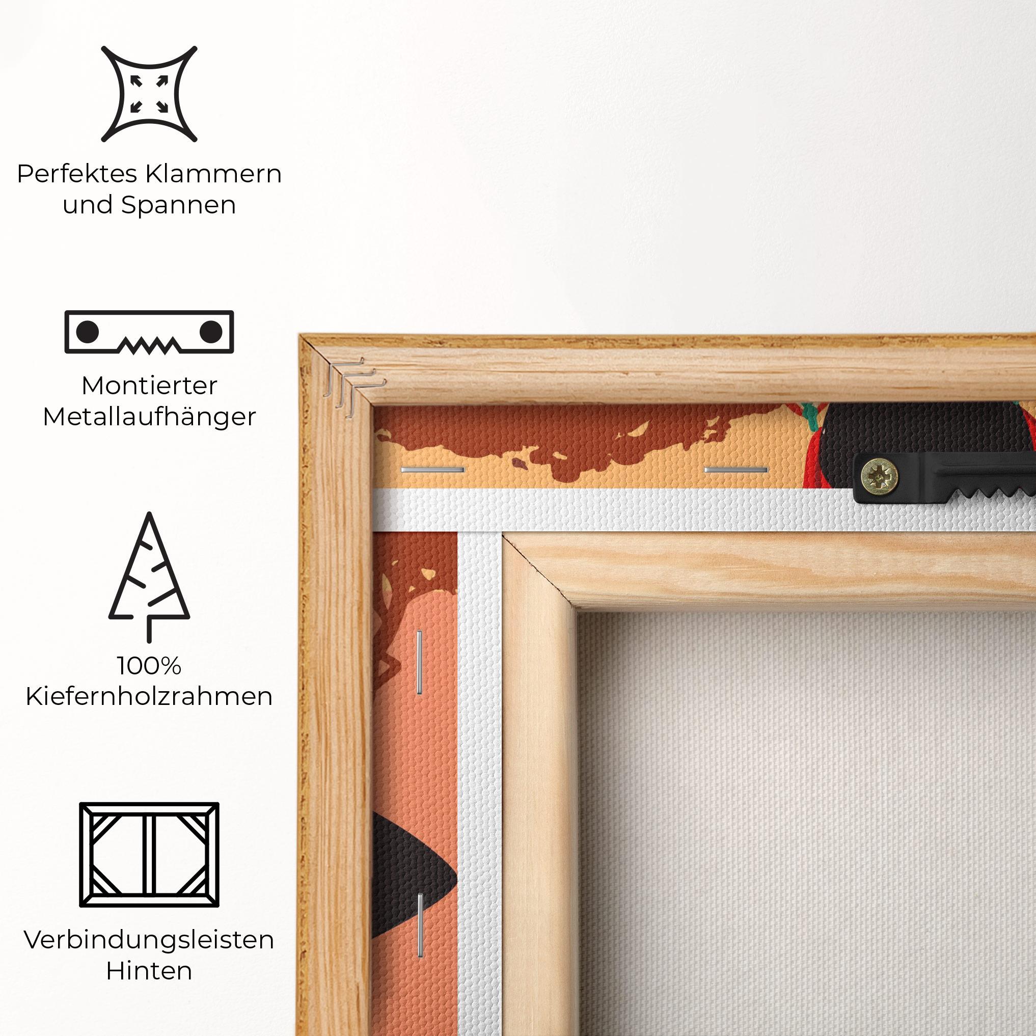 Leinwandbild Ethnic African Color mockup 5