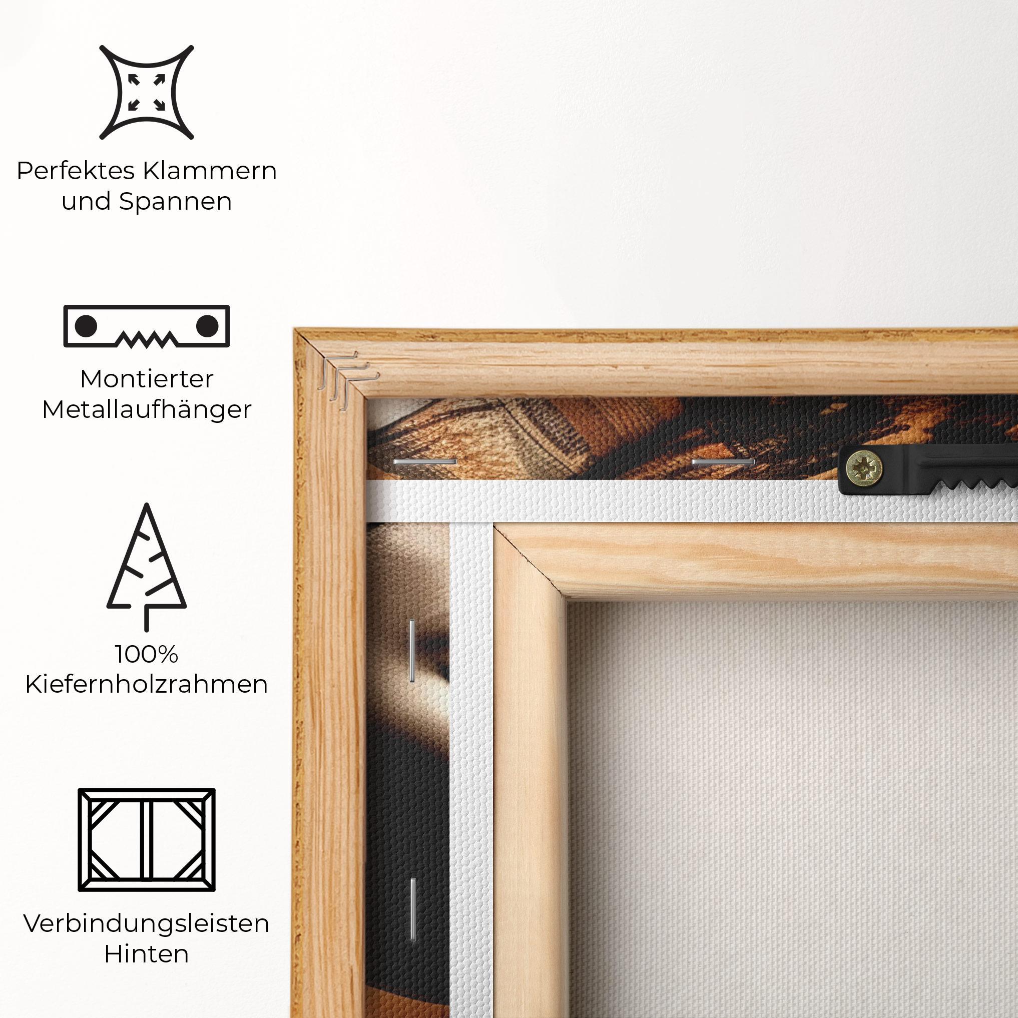 Leinwandbild Interesting African Earrings mockup 5