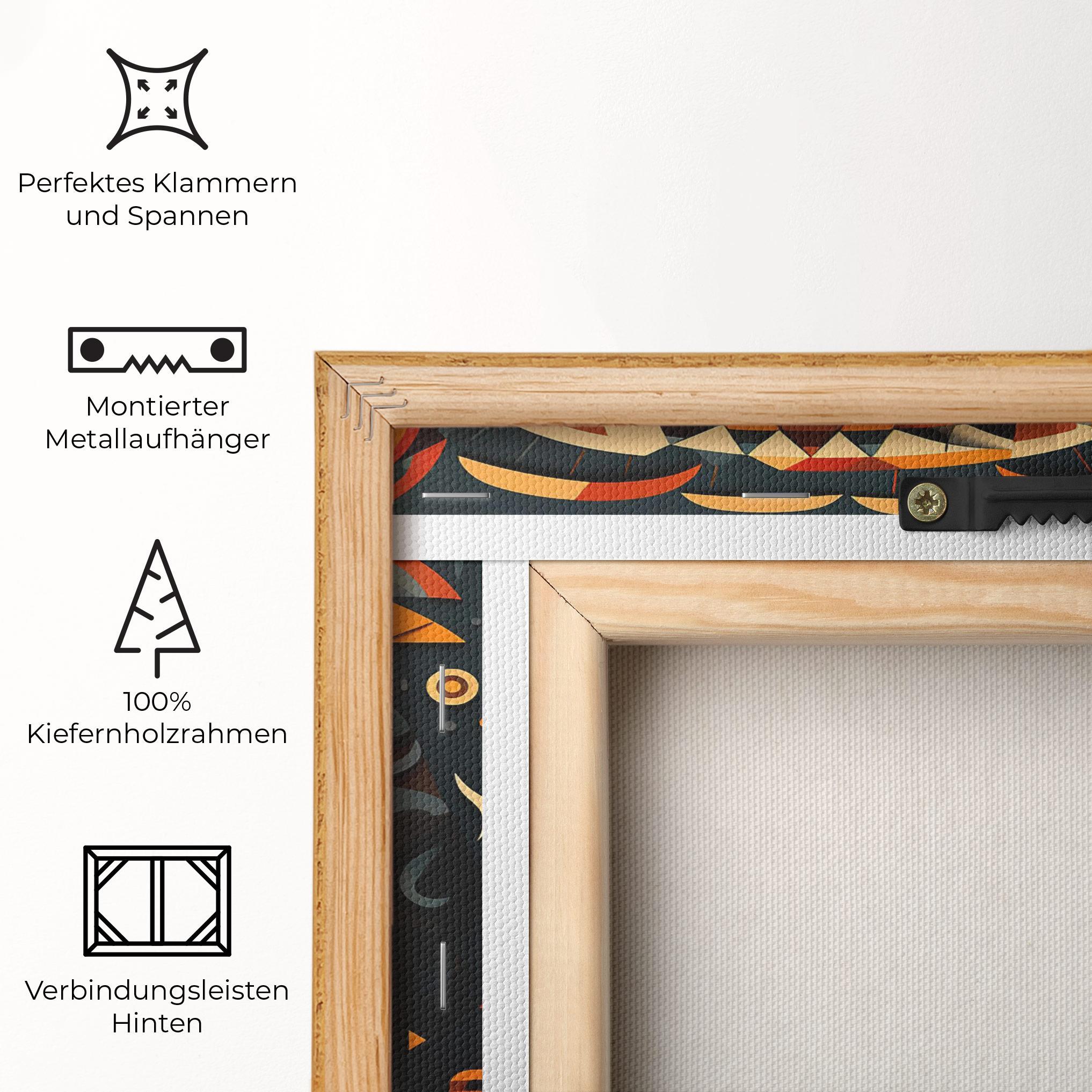 Leinwandbild Old Cultural Elements mockup 5