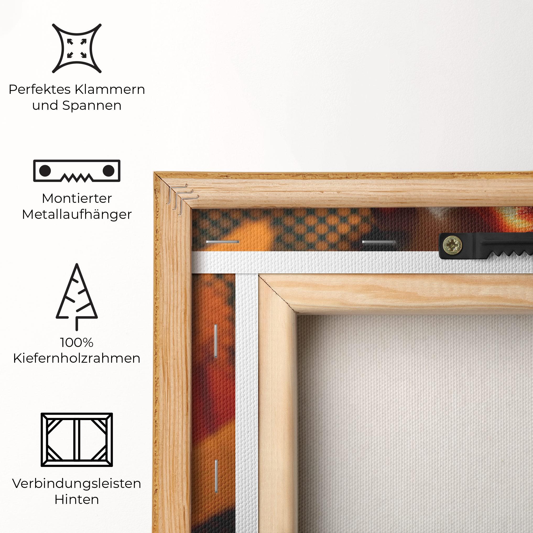 Leinwandbild Orange Makeup Woman mockup 5