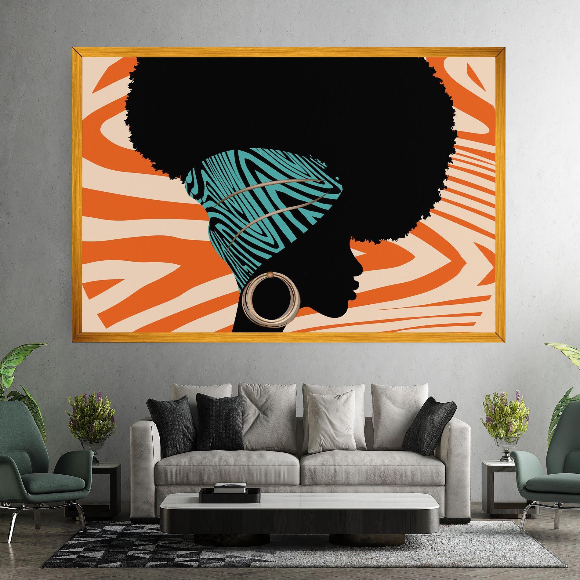 Leinwandbild African Bandana mockup 7