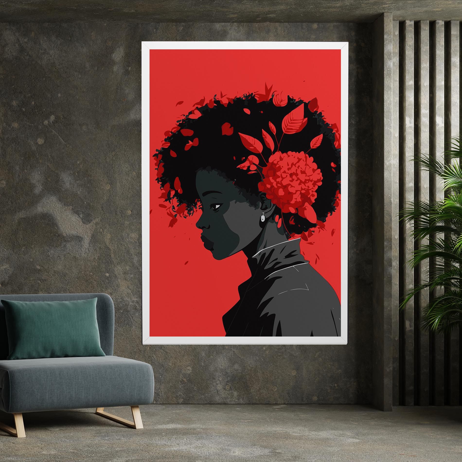 African Red Flower mockup 7
