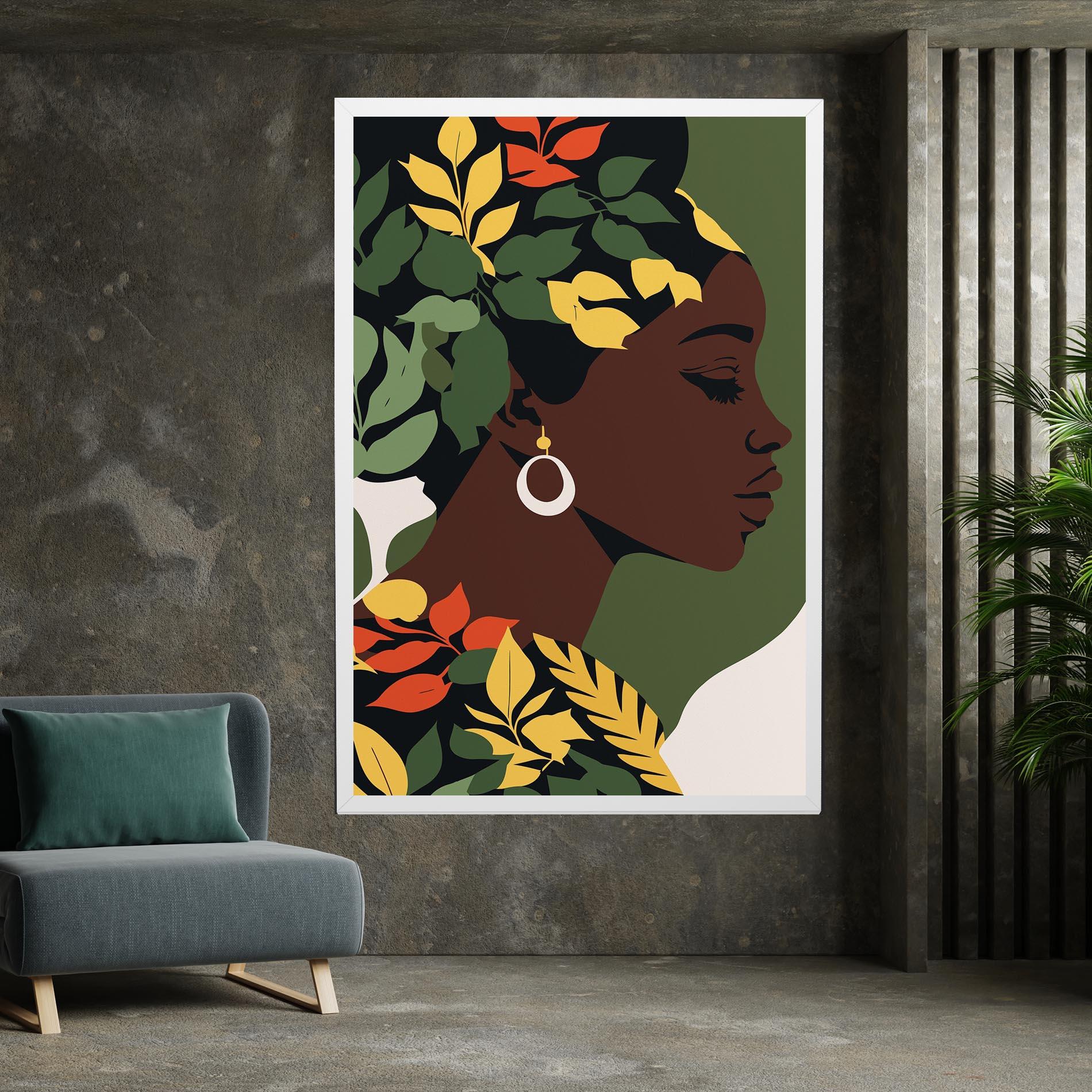 Leinwandbild Yellow Leaf Africa mockup 7