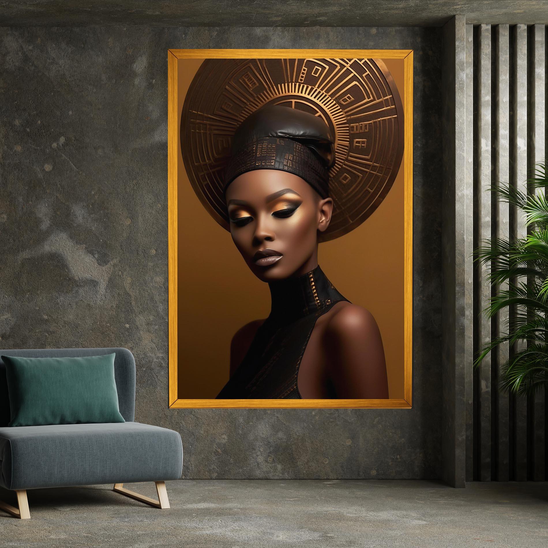 Leinwandbild African Abstract Art mockup 7