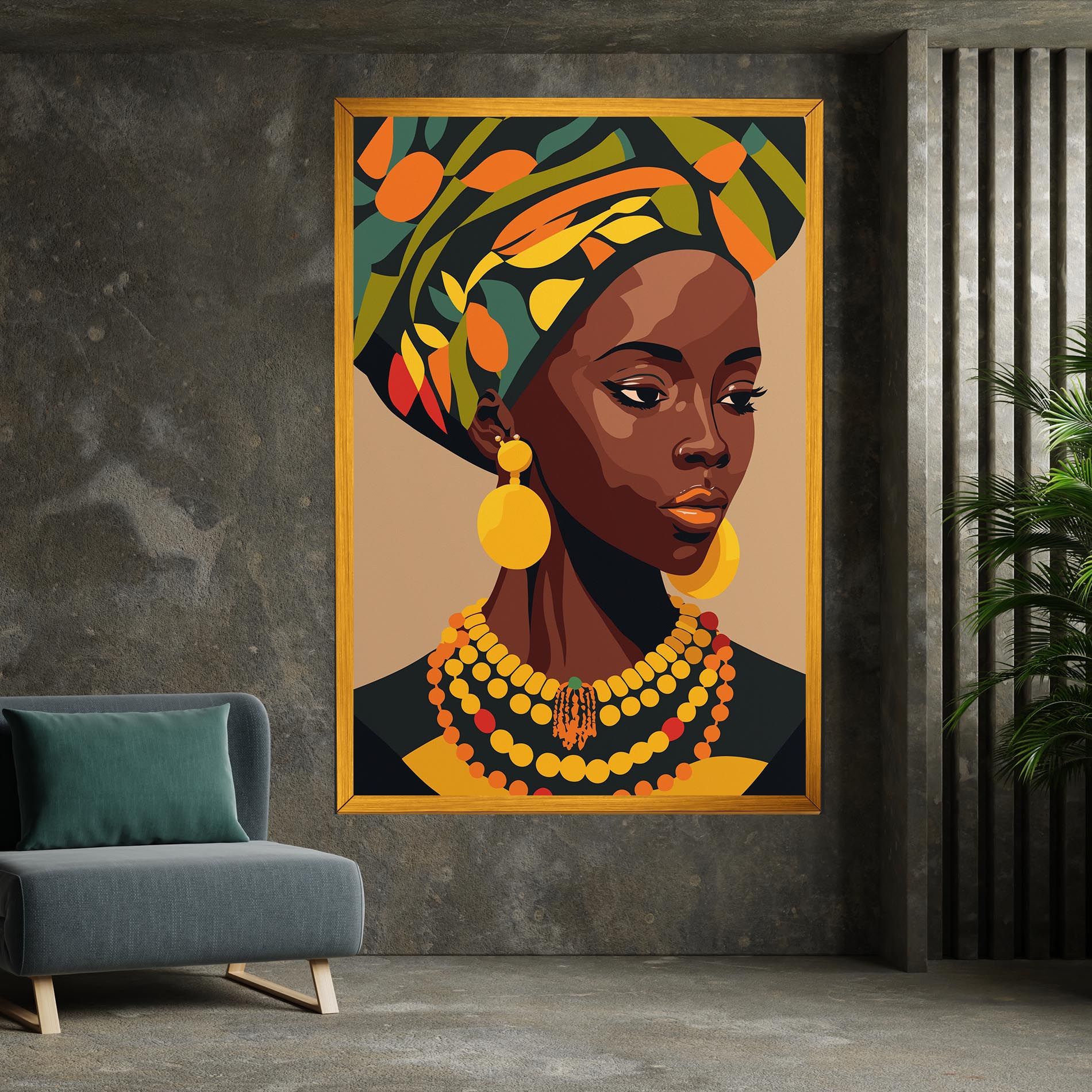 African Earrings mockup 7