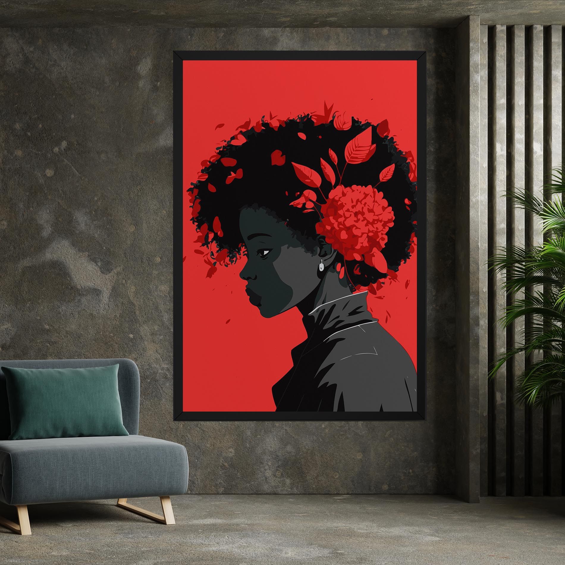 African Red Flower mockup 7