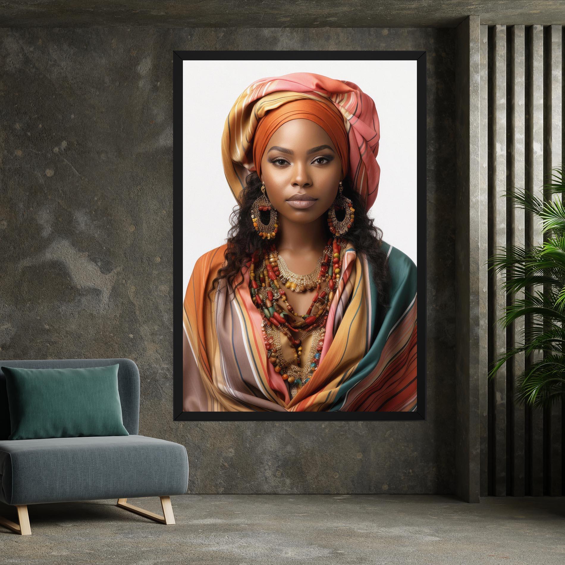 Leinwandbild East African Woman mockup 7