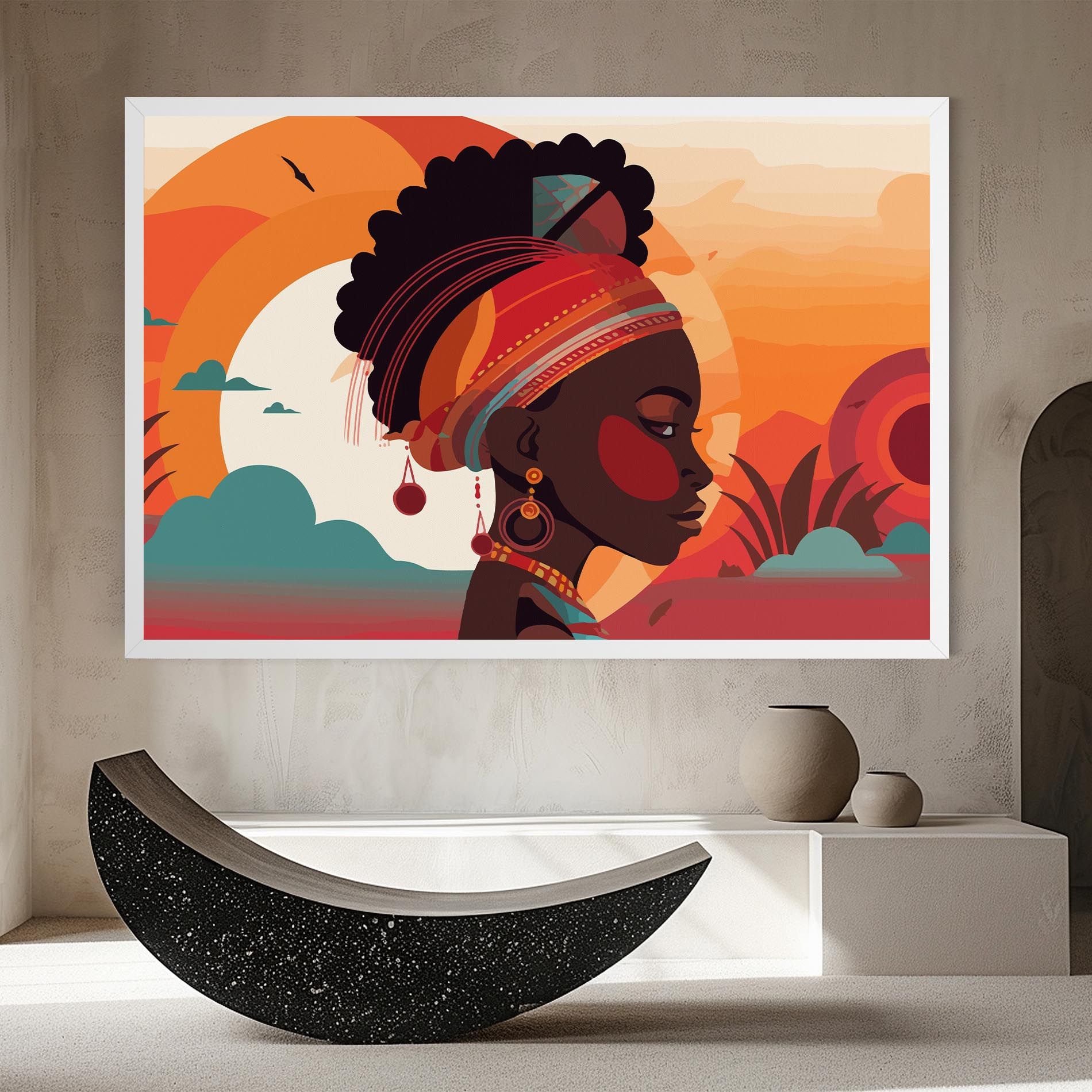 African Lady Art mockup 8