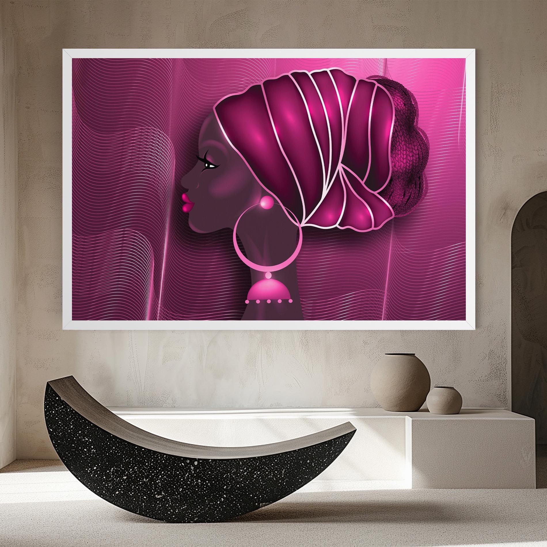 African Pink Woman mockup 8